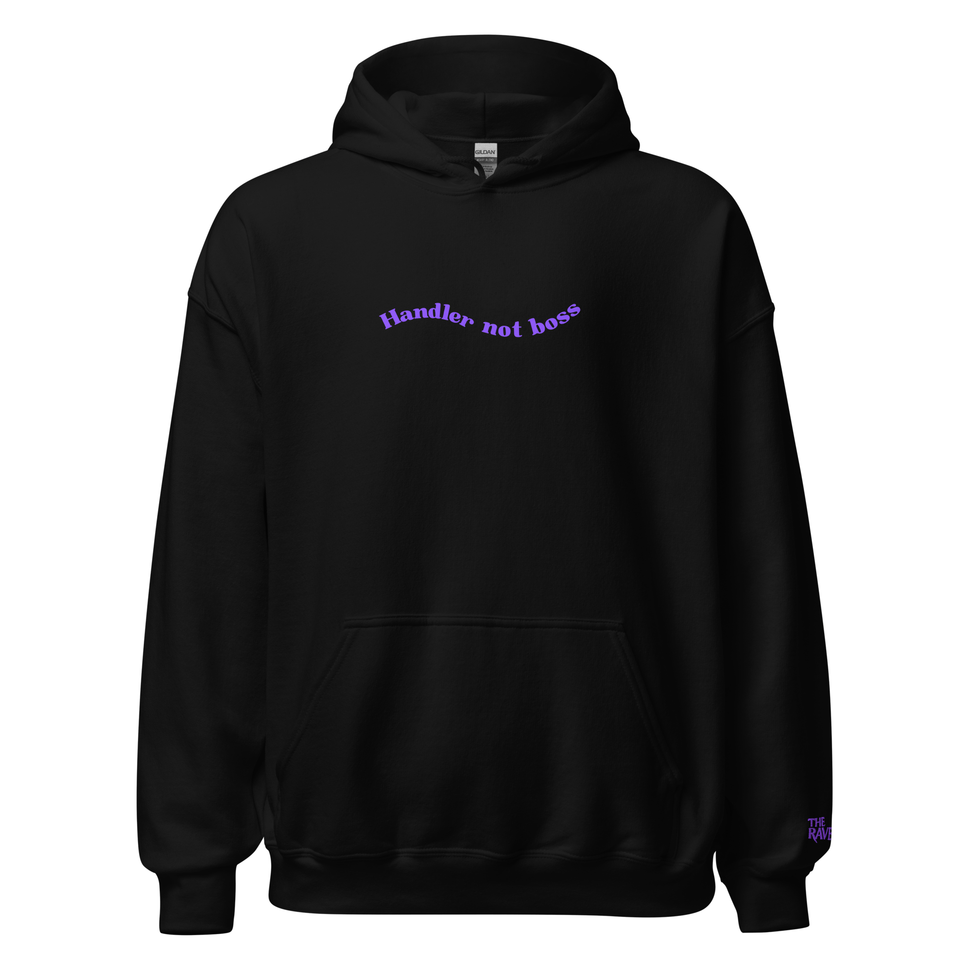The Raven - Handler not boss - Purple print - Unisex Hoodie - The Raven Shop