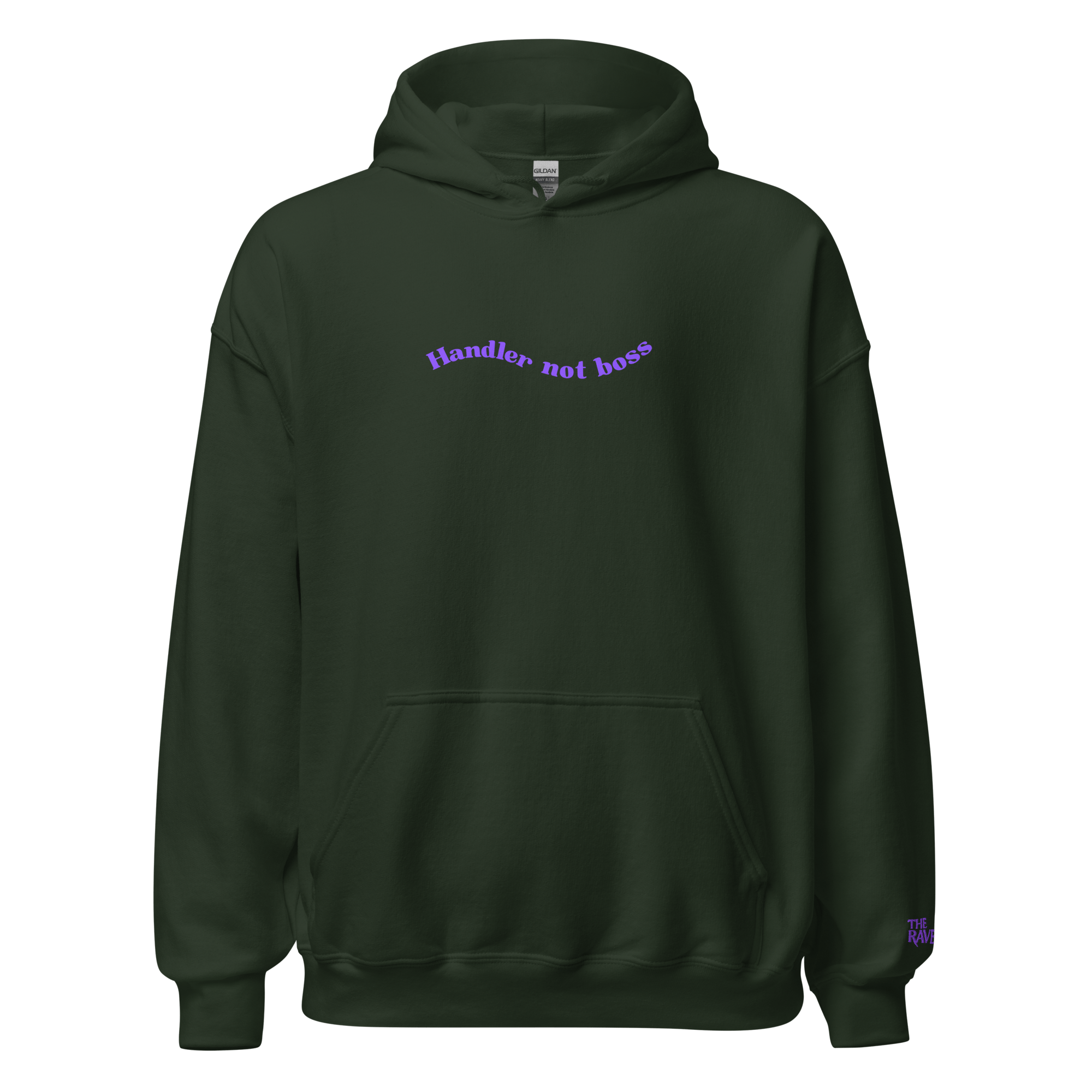 The Raven - Handler not boss - Purple print - Unisex Hoodie - The Raven Shop