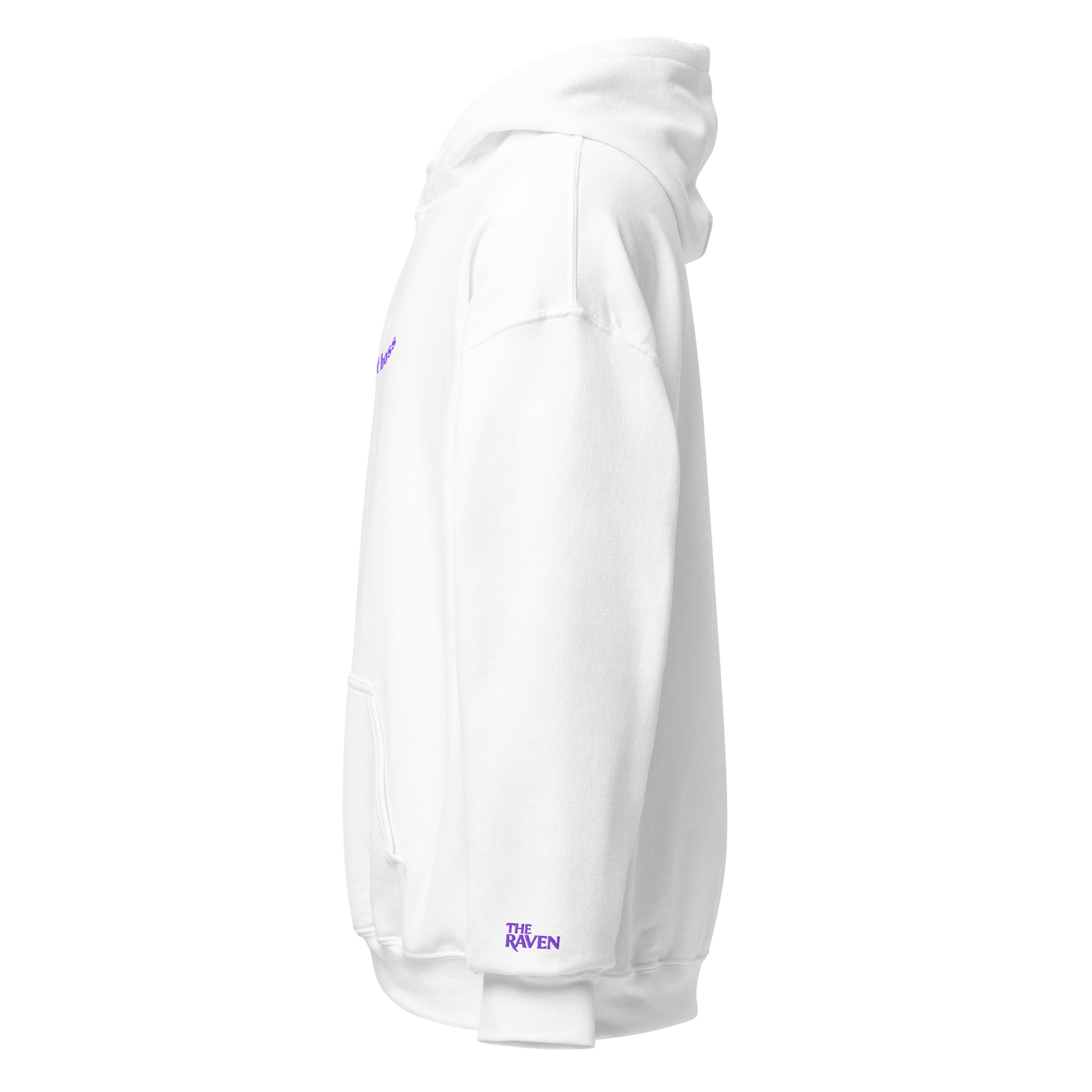 The Raven - Handler not boss - Purple print - Unisex Hoodie - The Raven Shop