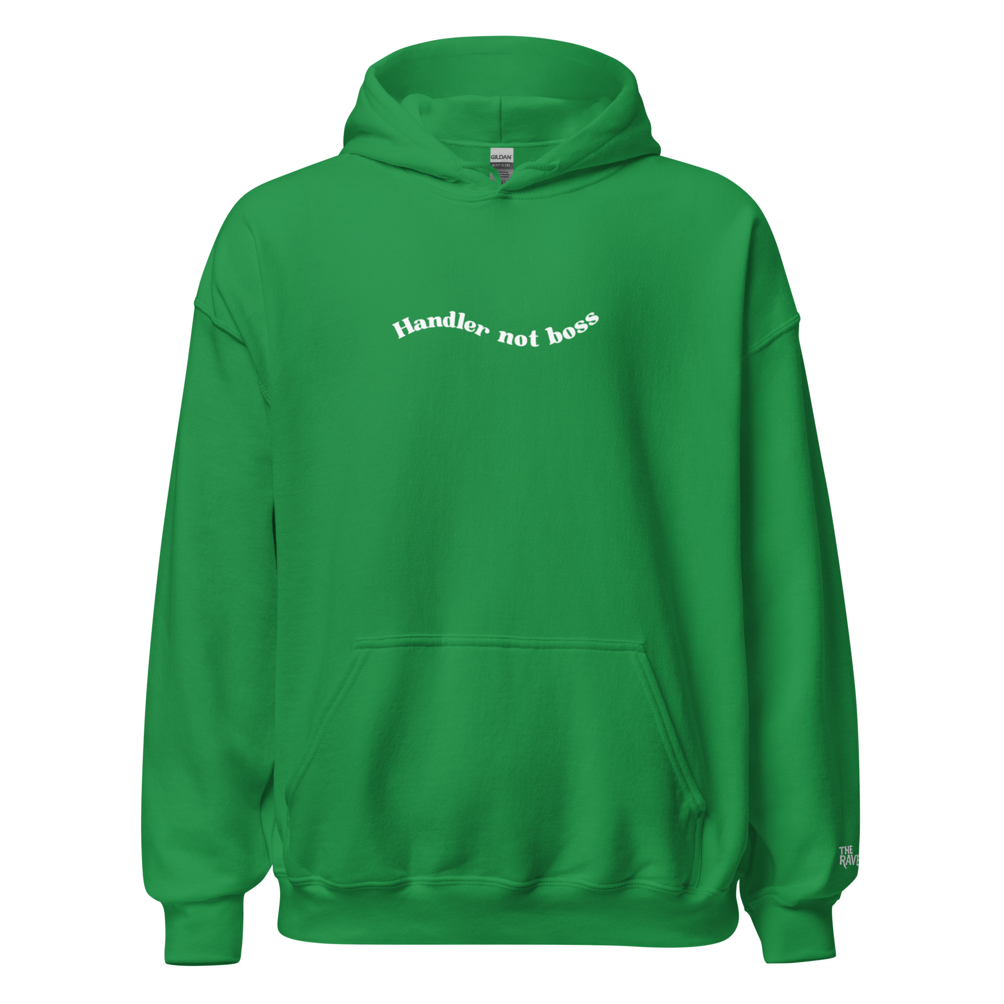 The Raven - Handler not boss - White print - Unisex Hoodie - The Raven Shop