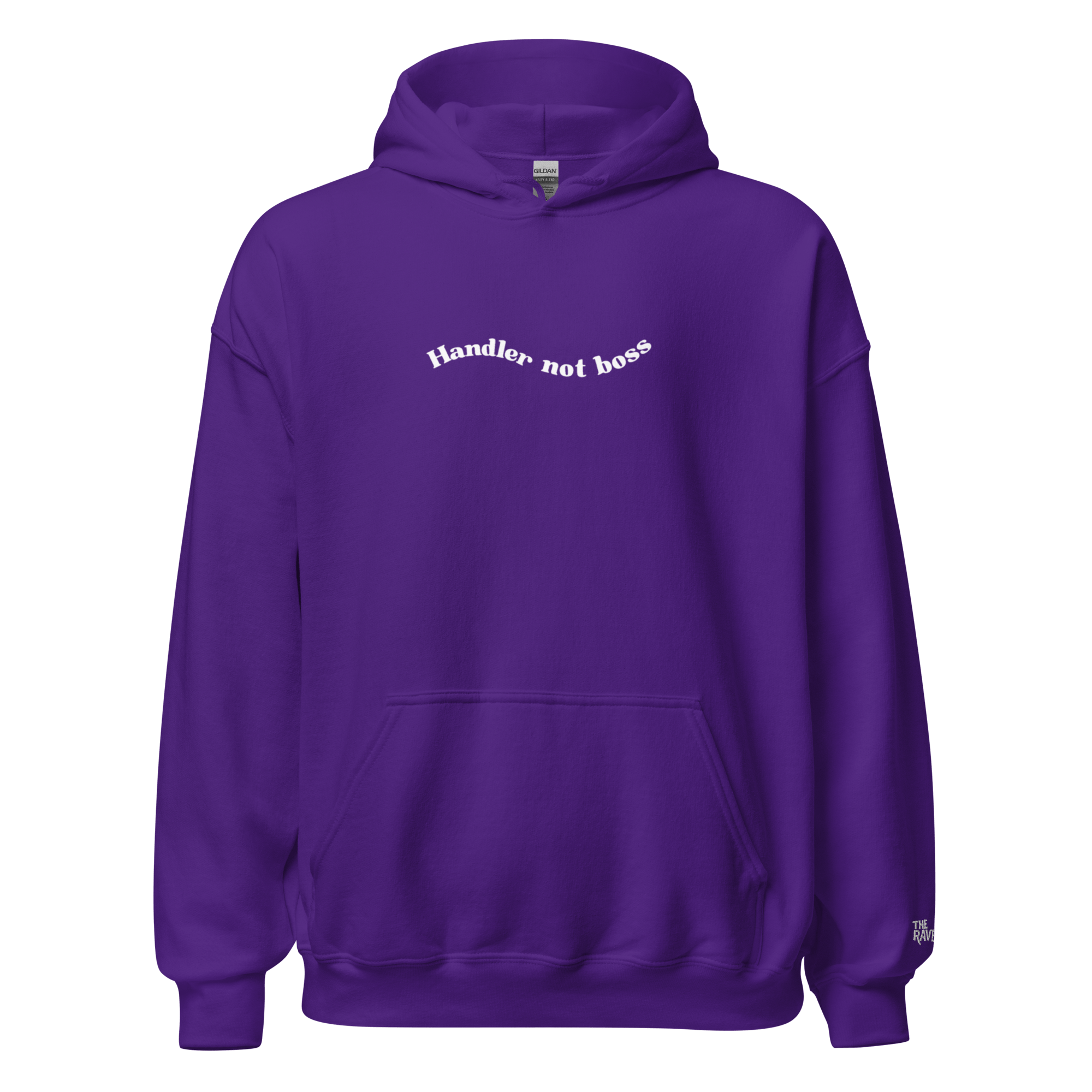 The Raven - Handler not boss - White print - Unisex Hoodie - The Raven Shop