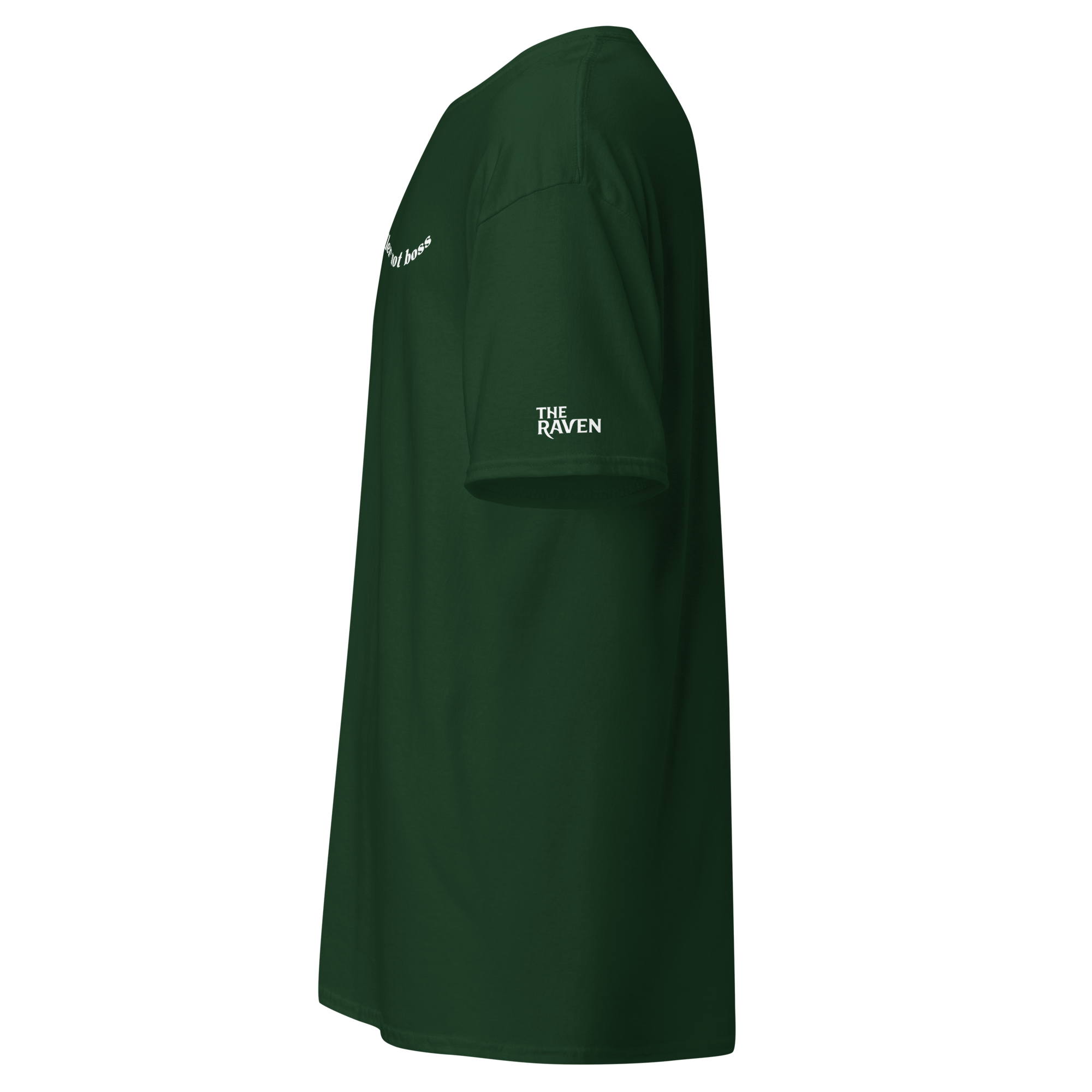 The Raven - Handler not boss - White print - Unisex T-shirt - The Raven Shop