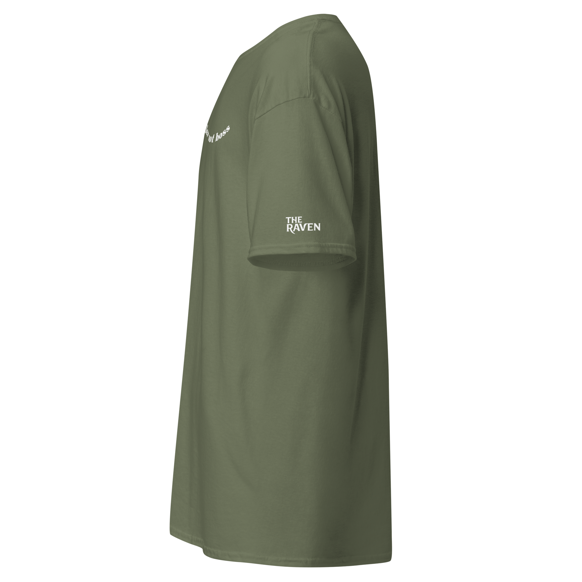 The Raven - Handler not boss - White print - Unisex T-shirt - The Raven Shop