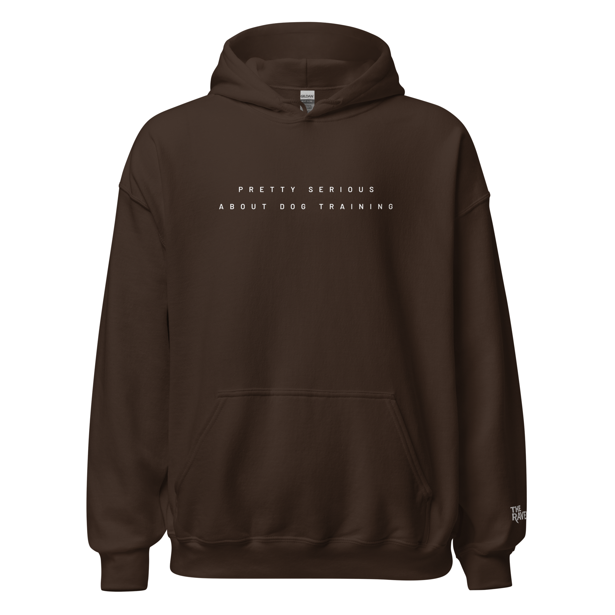 The Raven - Pretty Serious about dog training - White print - Unisex Hoodie - The Raven Shop