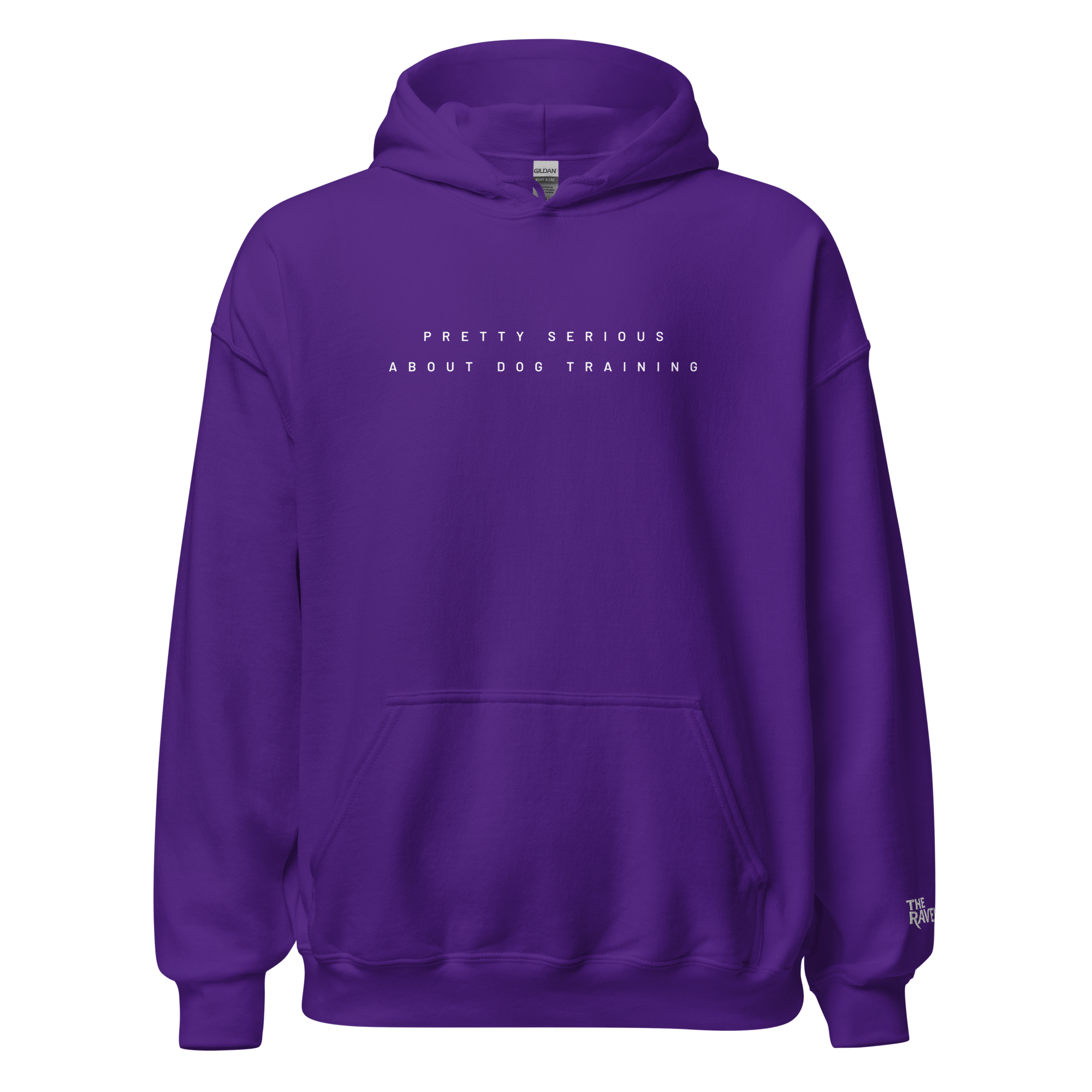 The Raven - Pretty Serious about dog training - White print - Unisex Hoodie - The Raven Shop