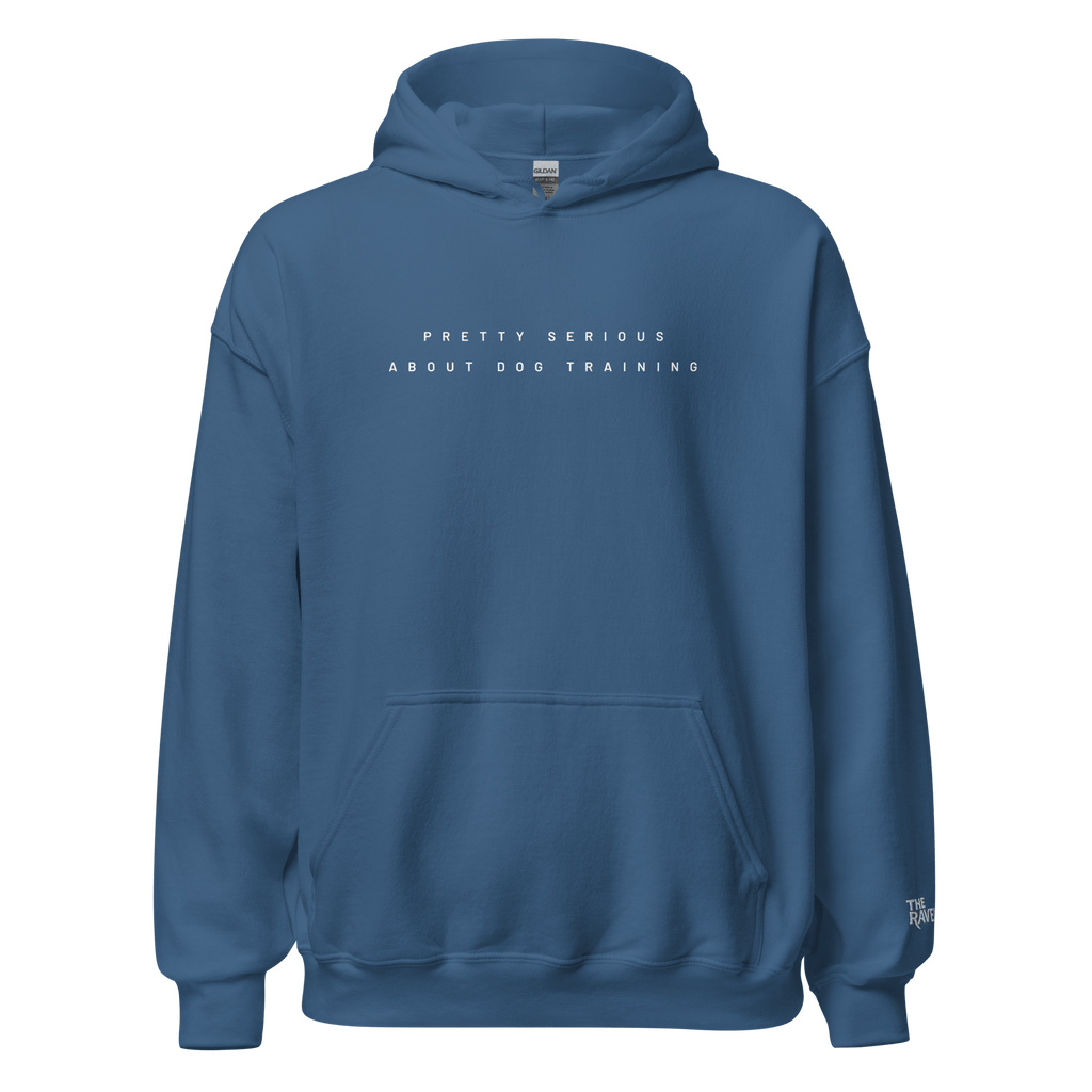 The Raven - Pretty Serious about dog training - White print - Unisex Hoodie - The Raven Shop