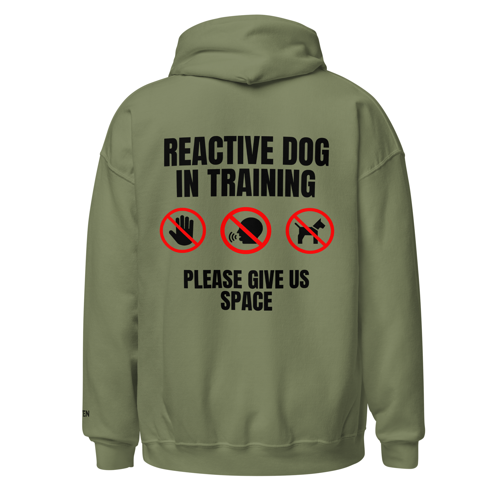 The Raven - Reactive dog in training - Black print - Unisex Hoodie - The Raven Shop