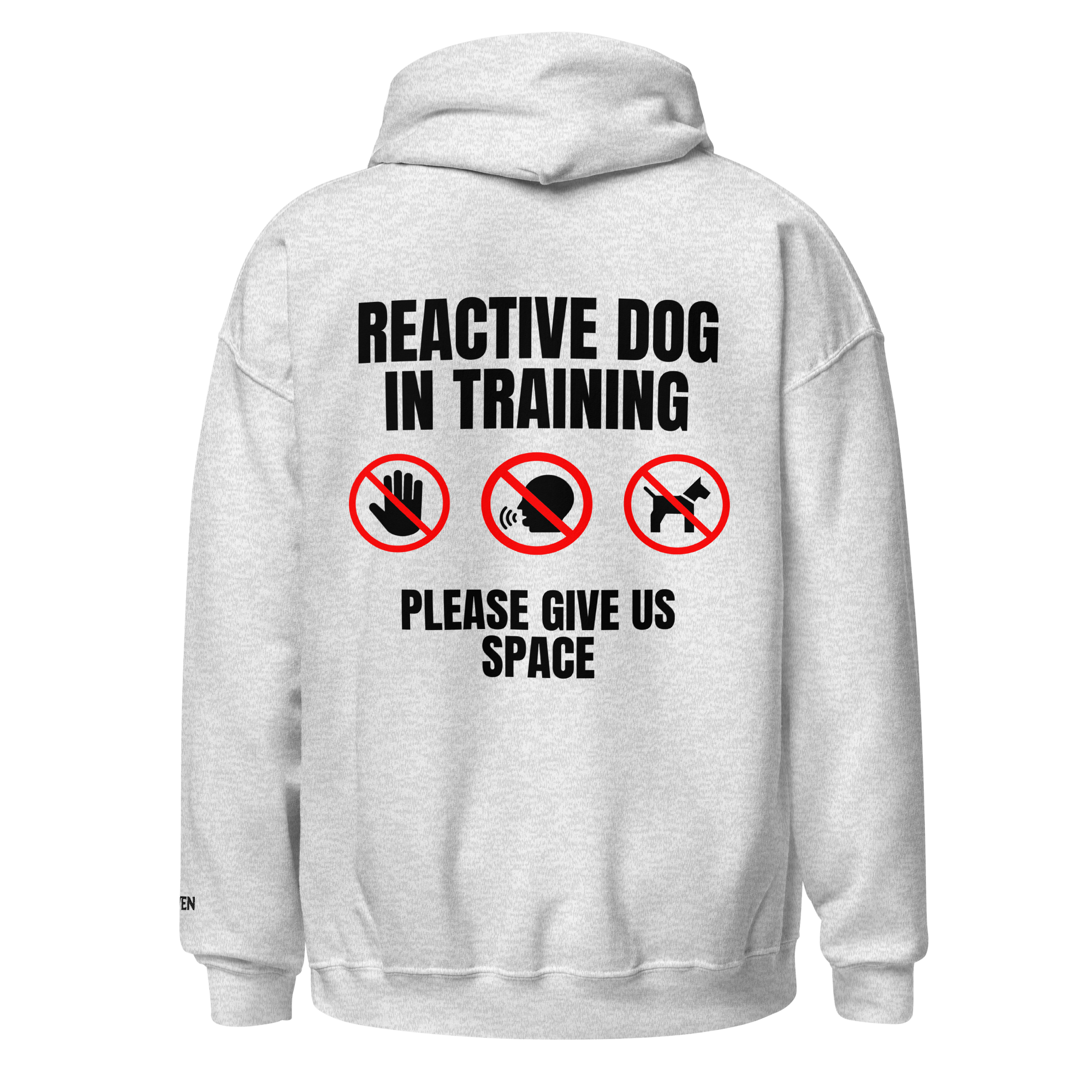 The Raven - Reactive dog in training - Black print - Unisex Hoodie - The Raven Shop