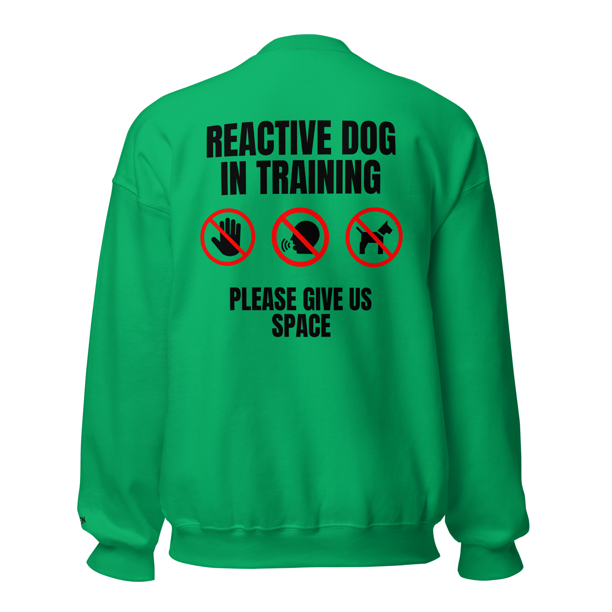 The Raven - Reactive dog in training - Black print - Unisex Sweater - The Raven Shop