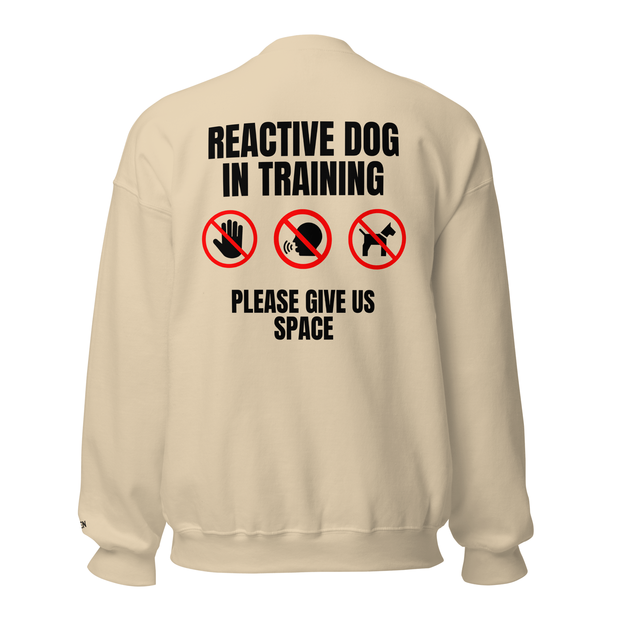 The Raven - Reactive dog in training - Black print - Unisex Sweater - The Raven Shop