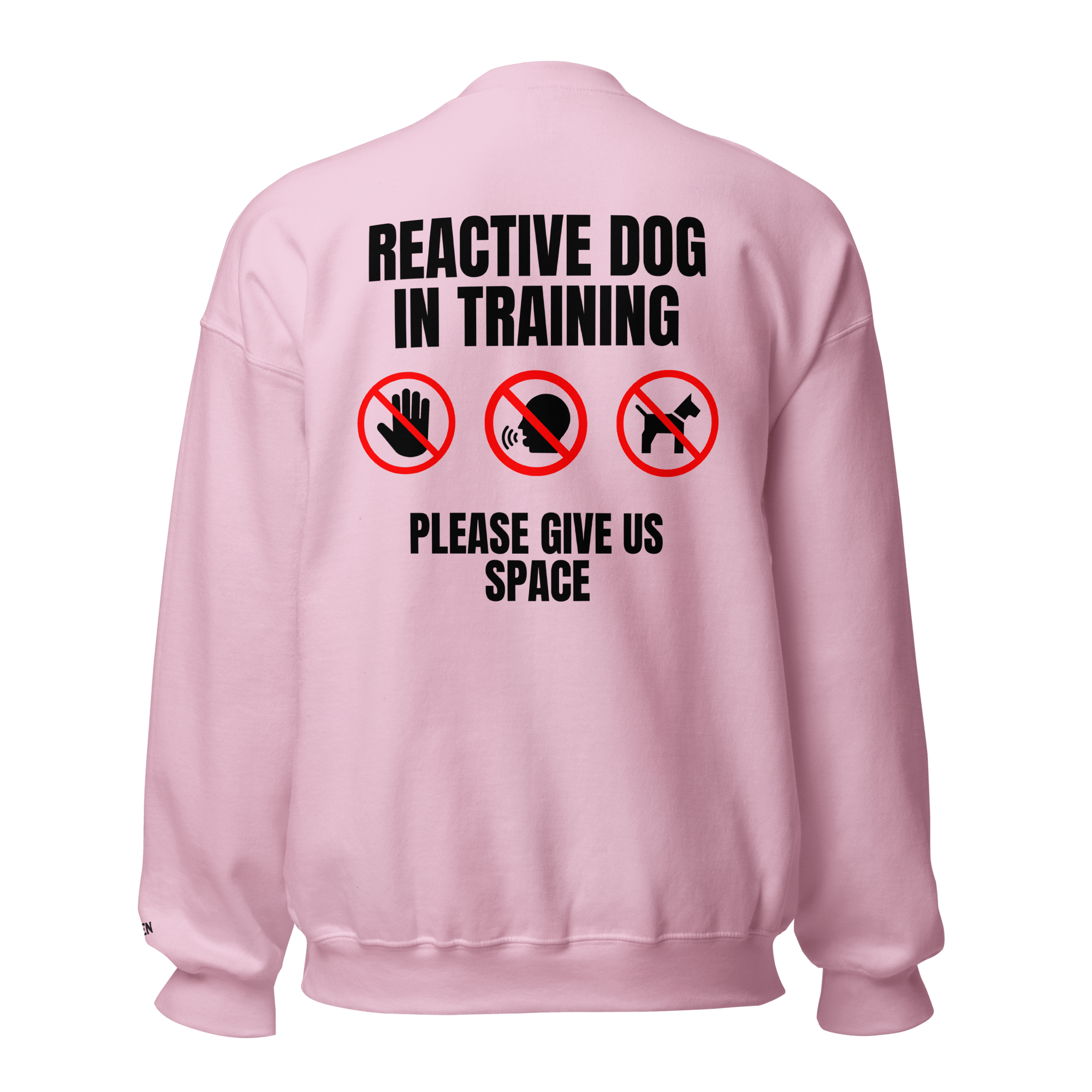The Raven - Reactive dog in training - Black print - Unisex Sweater - The Raven Shop