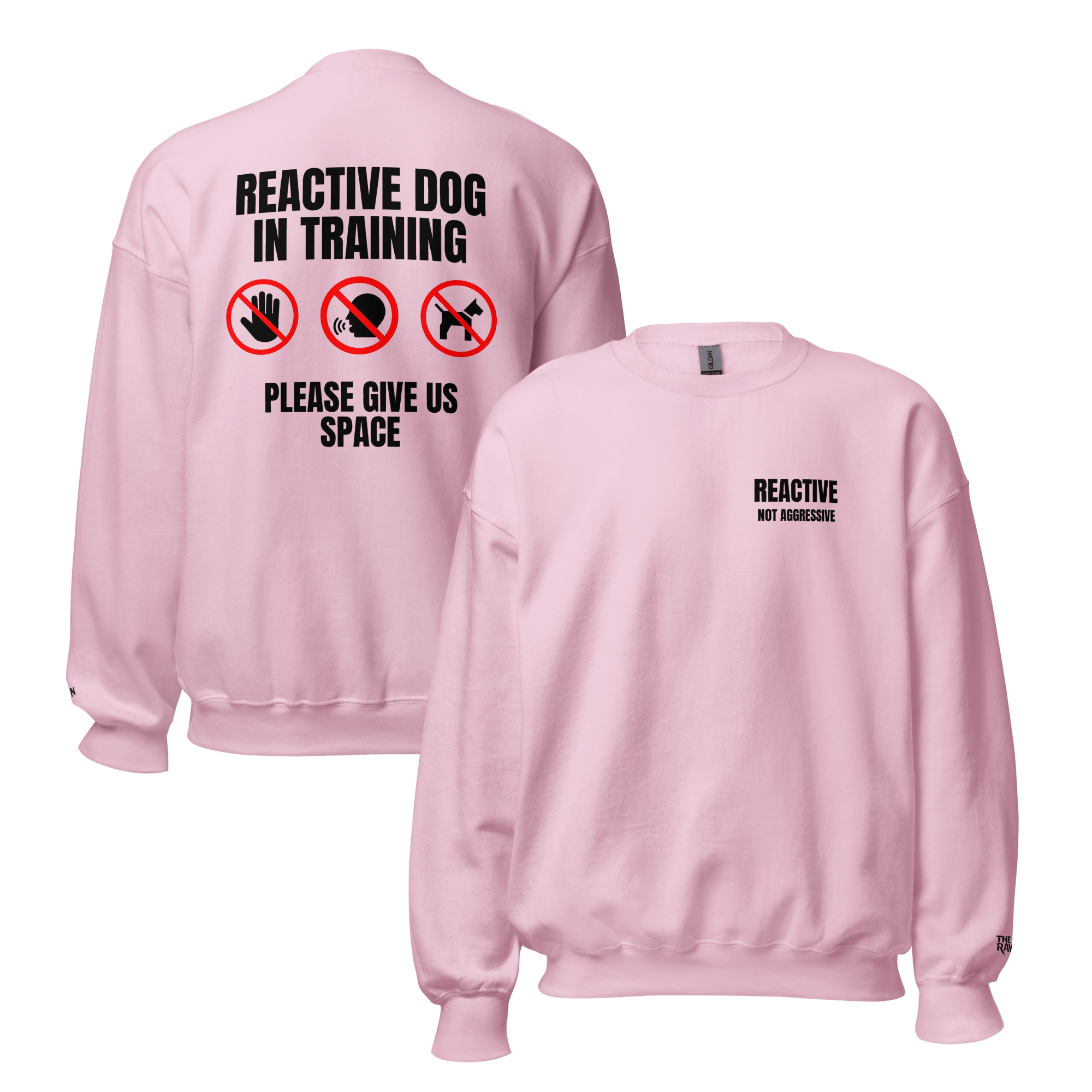 The Raven - Reactive dog in training - Black print - Unisex Sweater - The Raven Shop