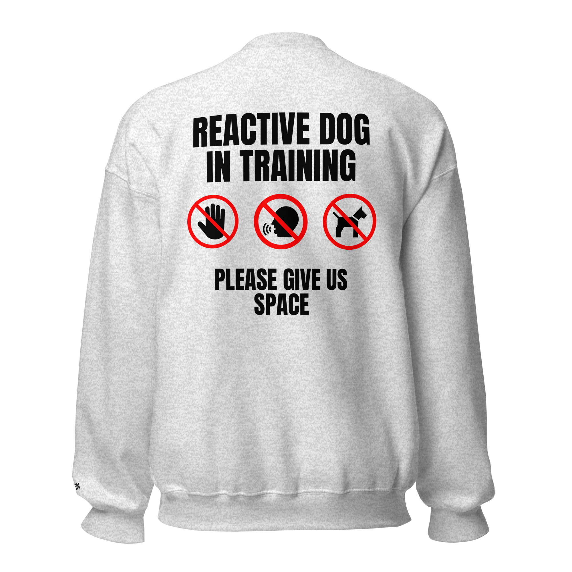 The Raven - Reactive dog in training - Black print - Unisex Sweater - The Raven Shop