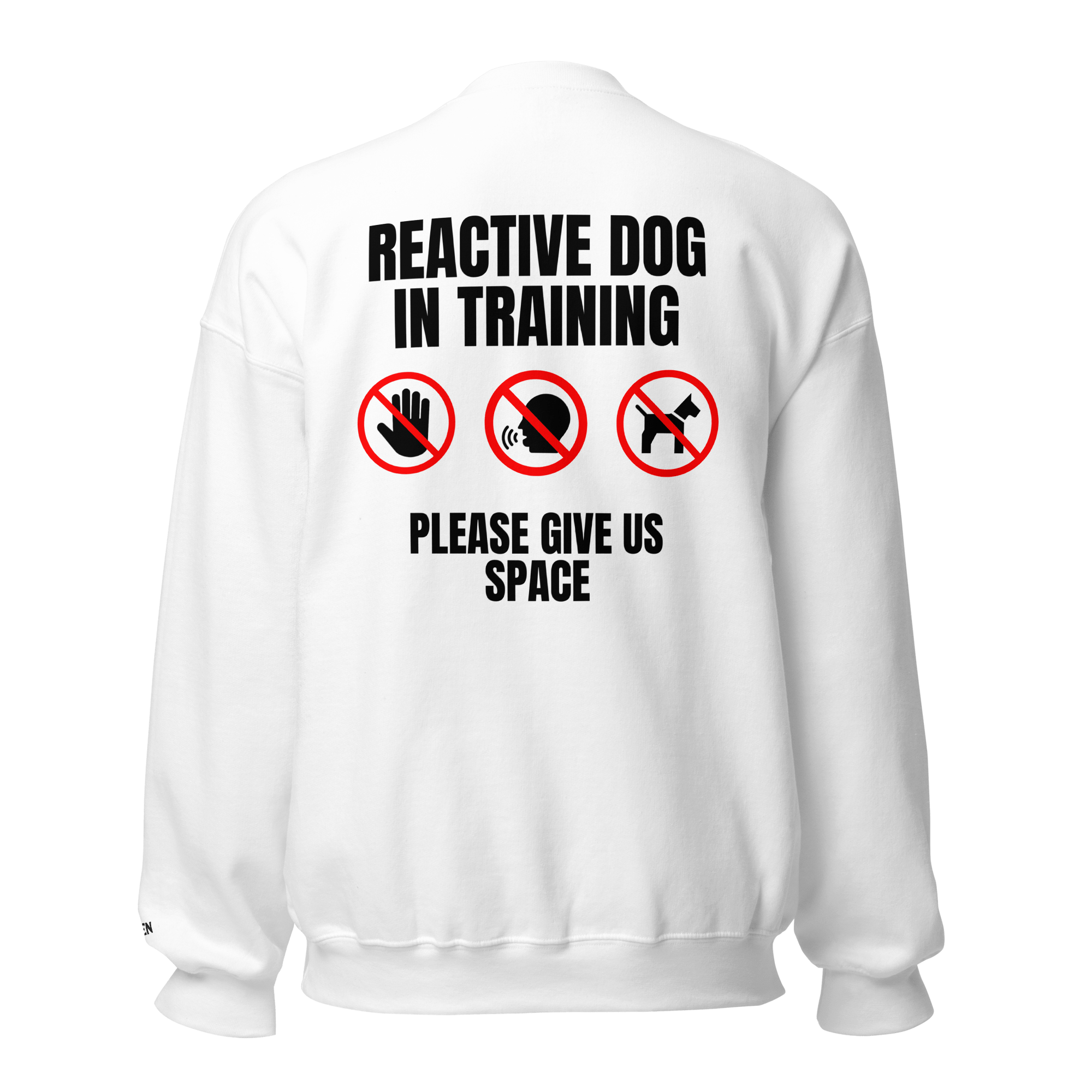 The Raven - Reactive dog in training - Black print - Unisex Sweater - The Raven Shop