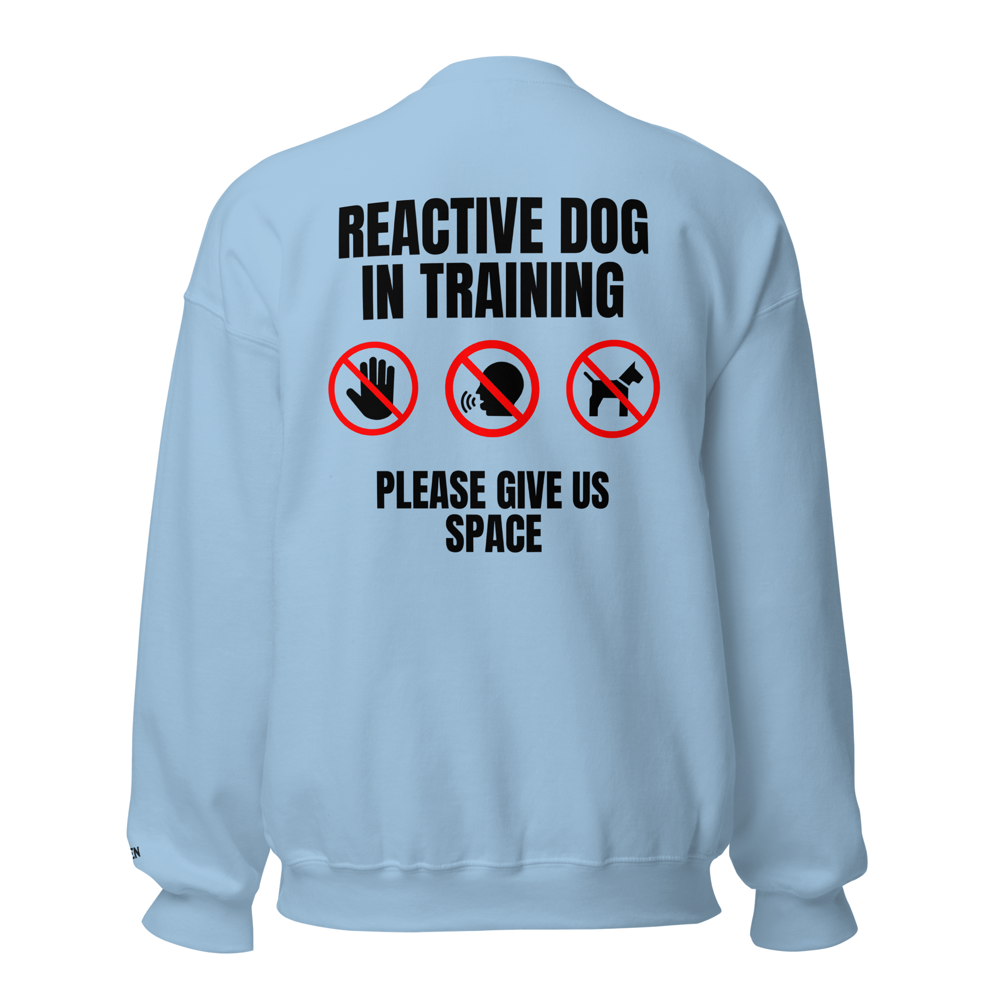 The Raven - Reactive dog in training - Black print - Unisex Sweater - The Raven Shop