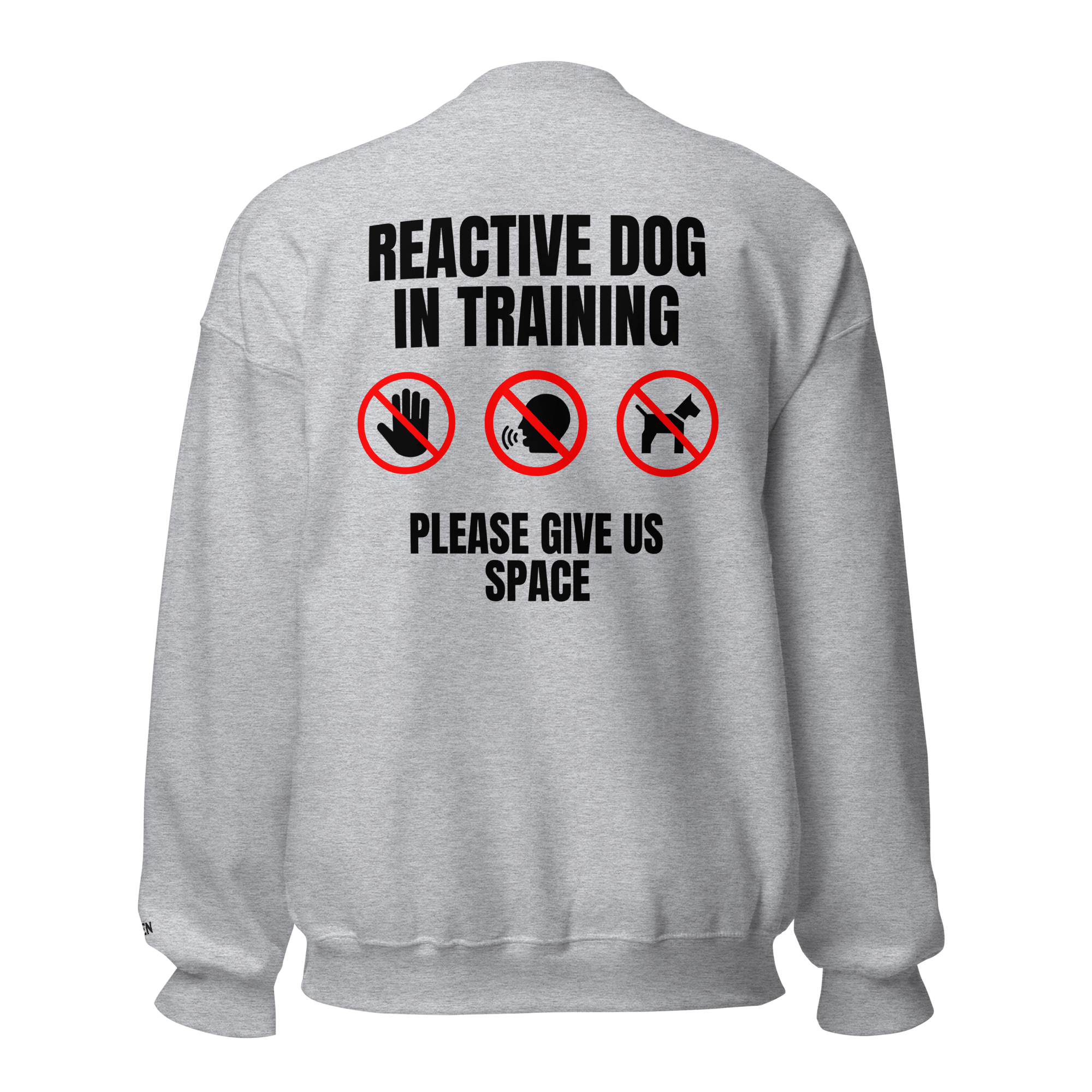 The Raven - Reactive dog in training - Black print - Unisex Sweater - The Raven Shop