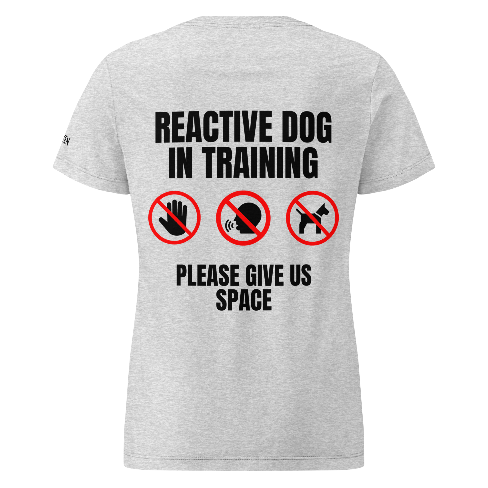 The Raven - Reactive dog in Training - Black print - Women T-shirt - The Raven Shop