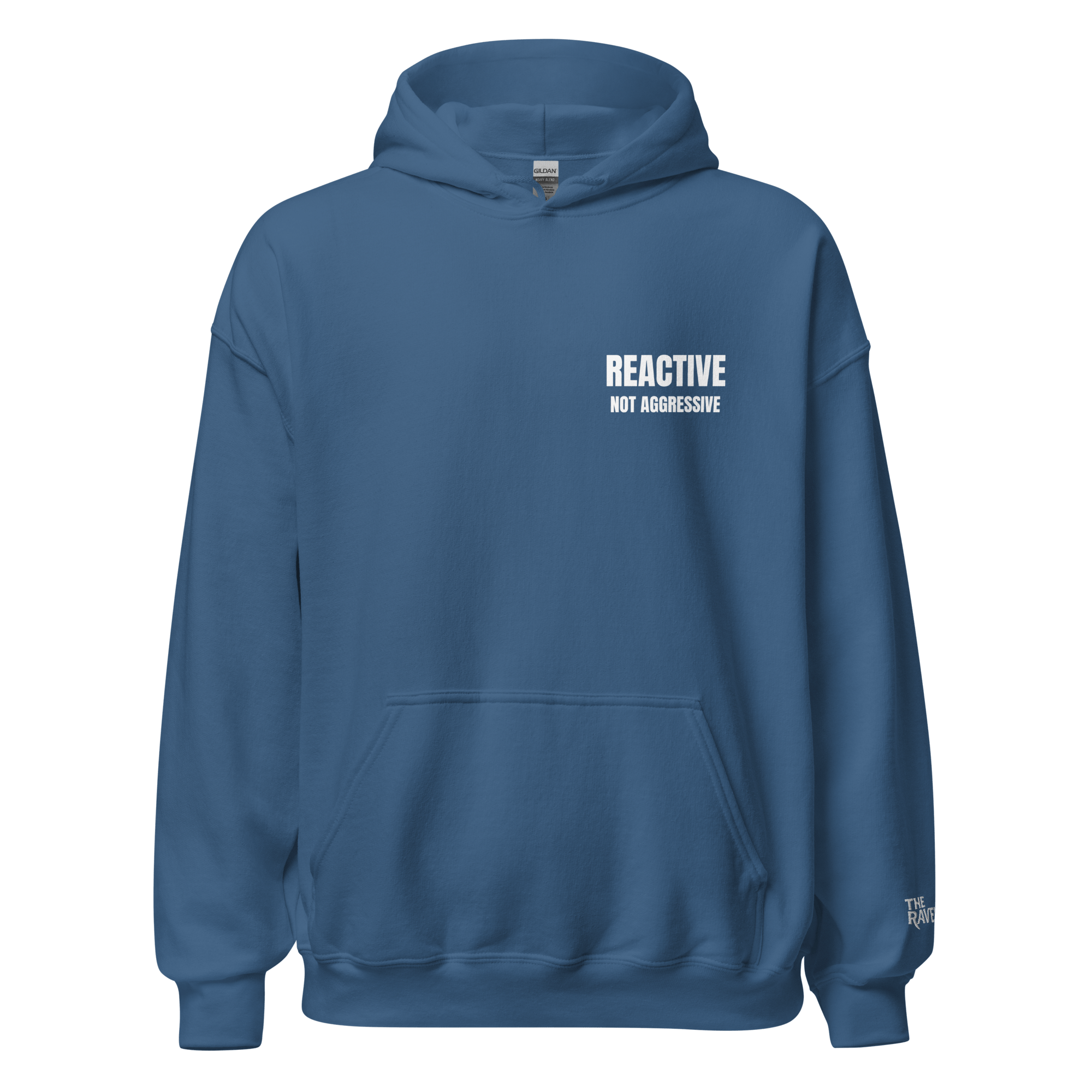 The Raven - Reactive dog in training - White print - Unisex Hoodie - The Raven Shop