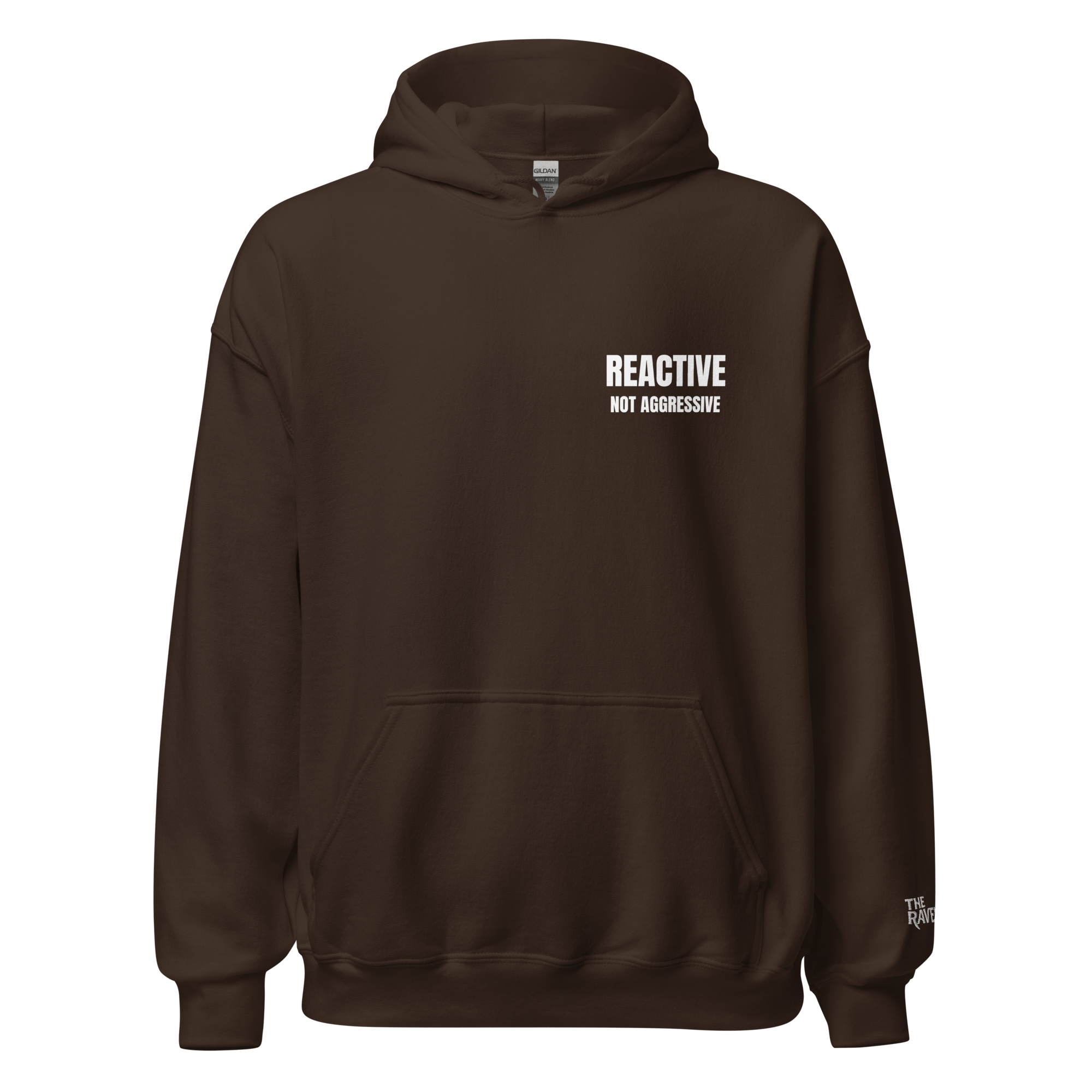 The Raven - Reactive dog in training - White print - Unisex Hoodie - The Raven Shop