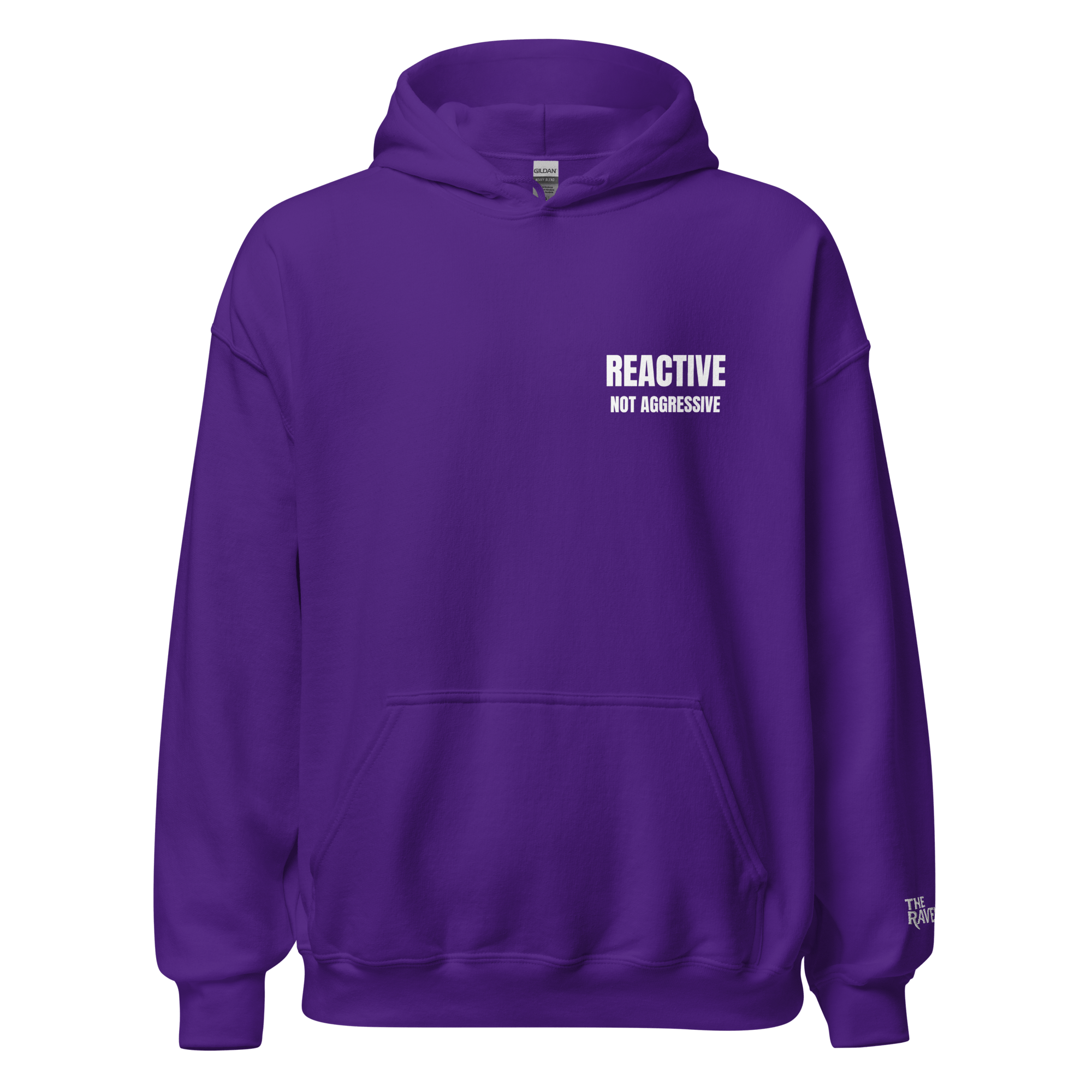 The Raven - Reactive dog in training - White print - Unisex Hoodie - The Raven Shop