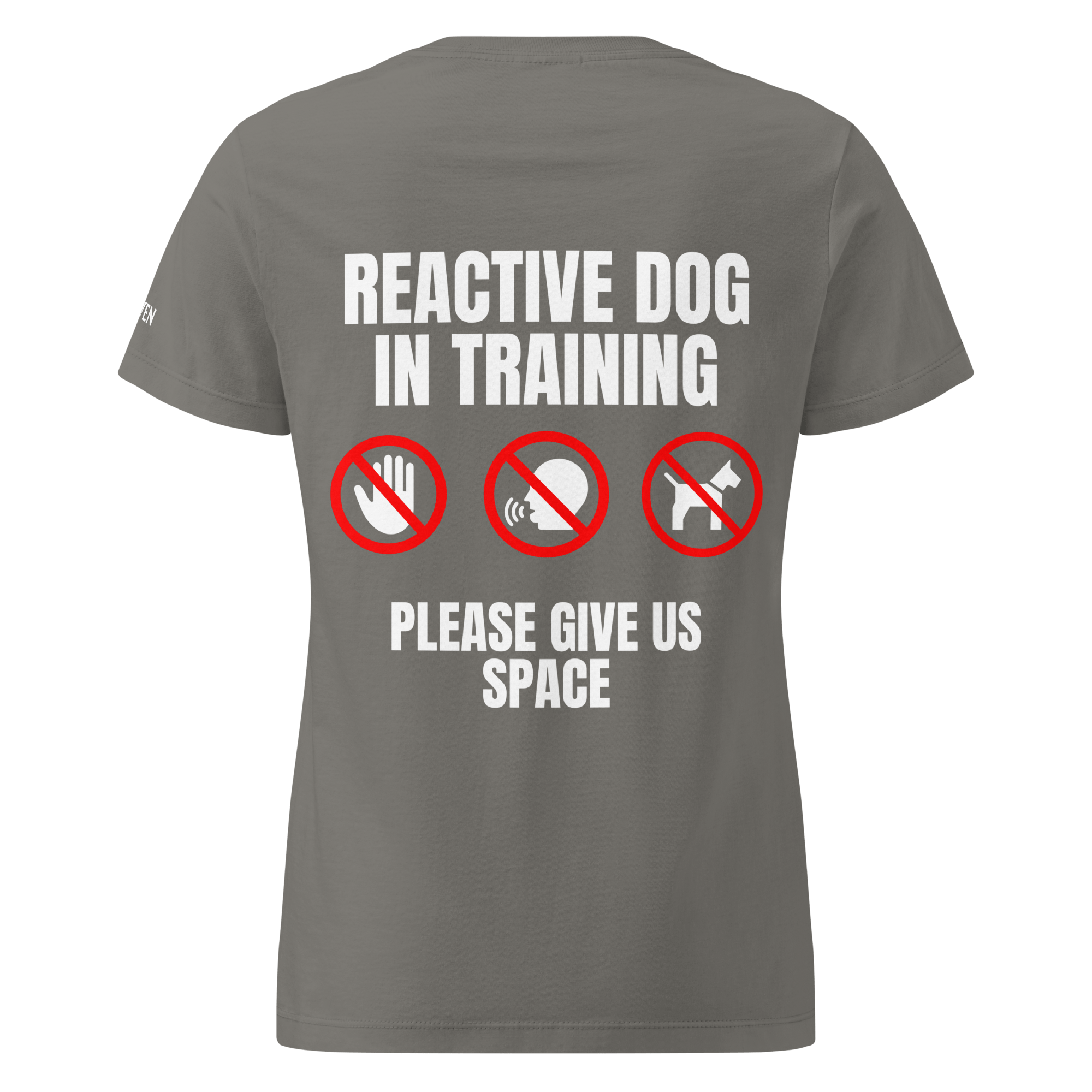 The Raven - Reactive dog in Training - White print - Women T-shirt - The Raven Shop