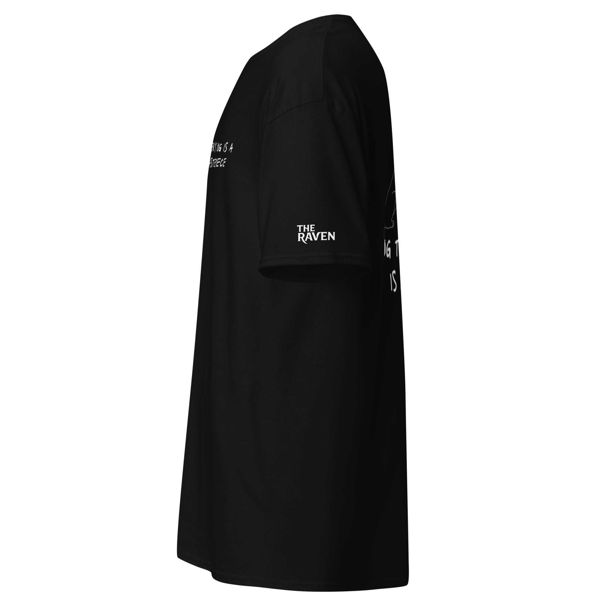 The Raven T-shirt - Dog training is art - Black - Unisex - The Raven Shop