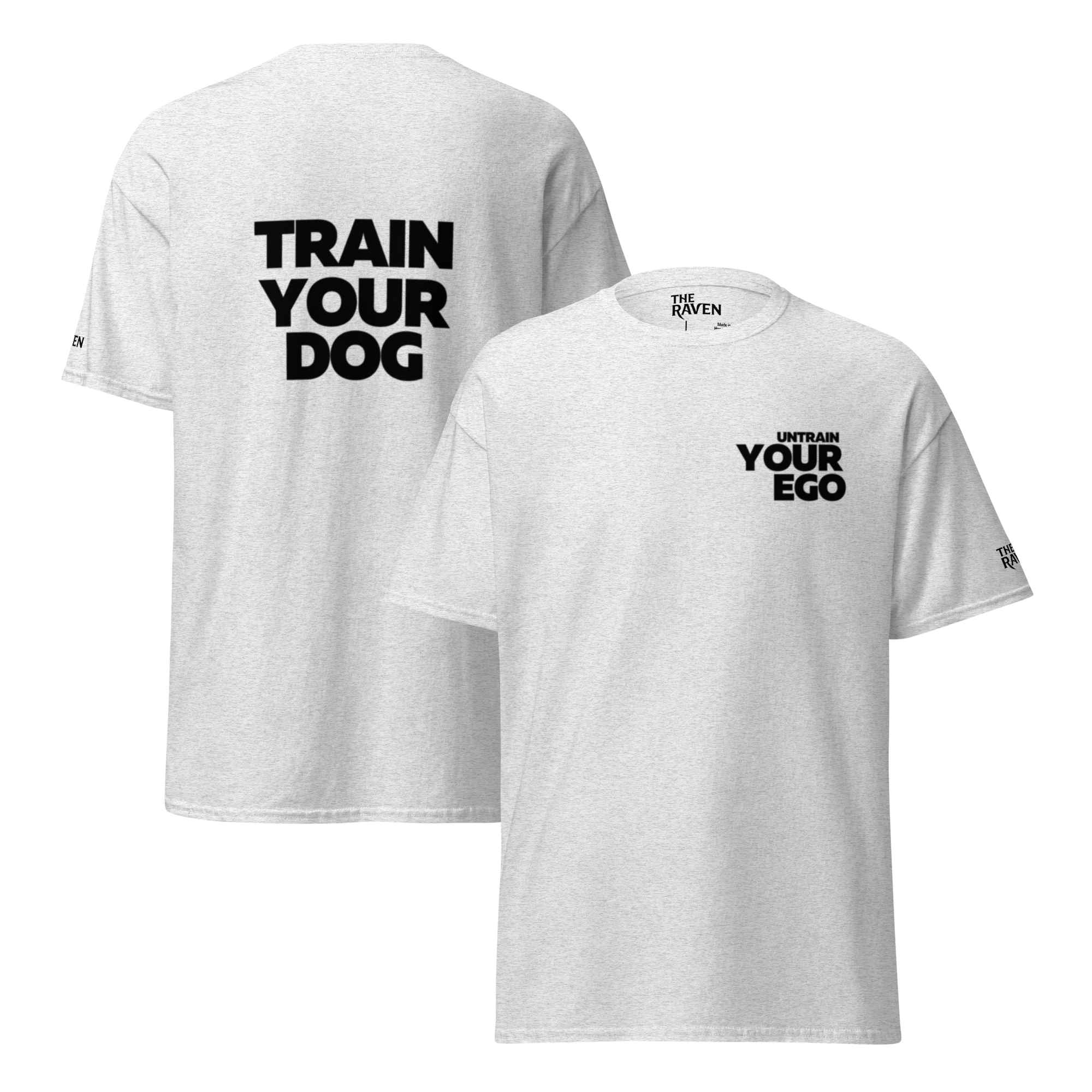 The Raven T-shirt - Untrain your Ego (Black print) - Unisex - The Raven Shop