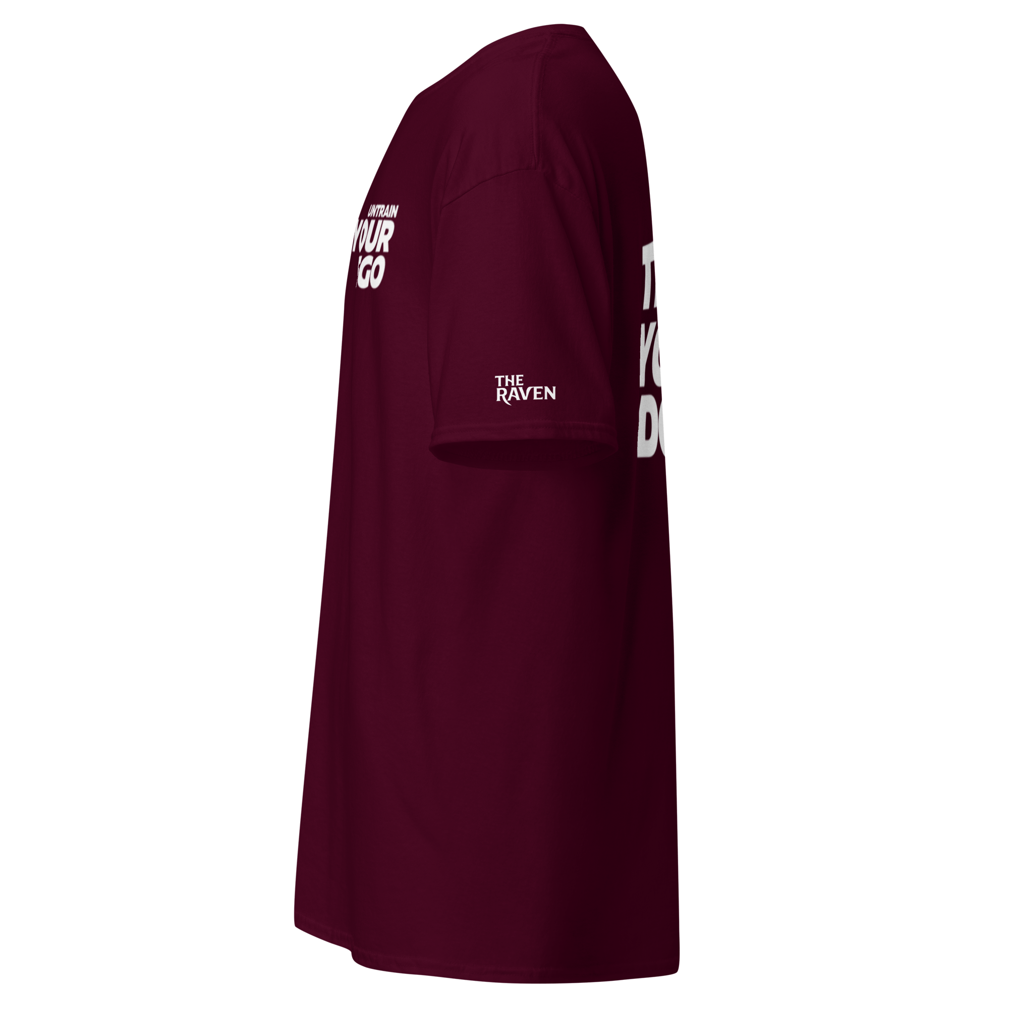 The Raven T-shirt - Untrain your ego (white print) - Unisex - The Raven Shop