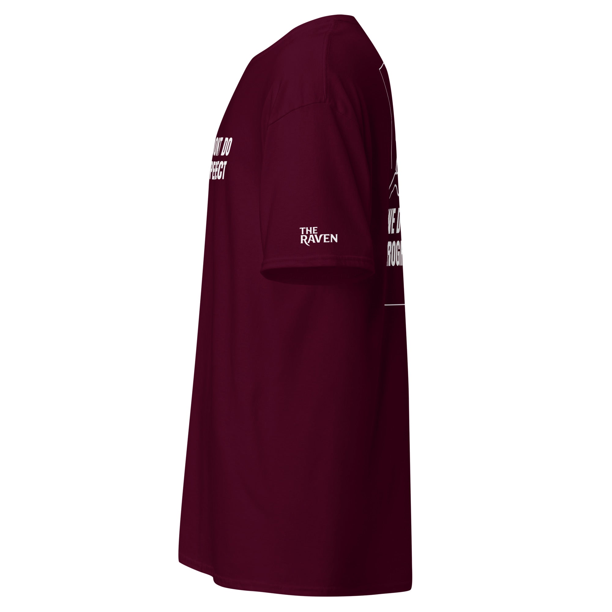 The Raven T-shirt - We don't do perfect (White print) - Unisex - The Raven Shop