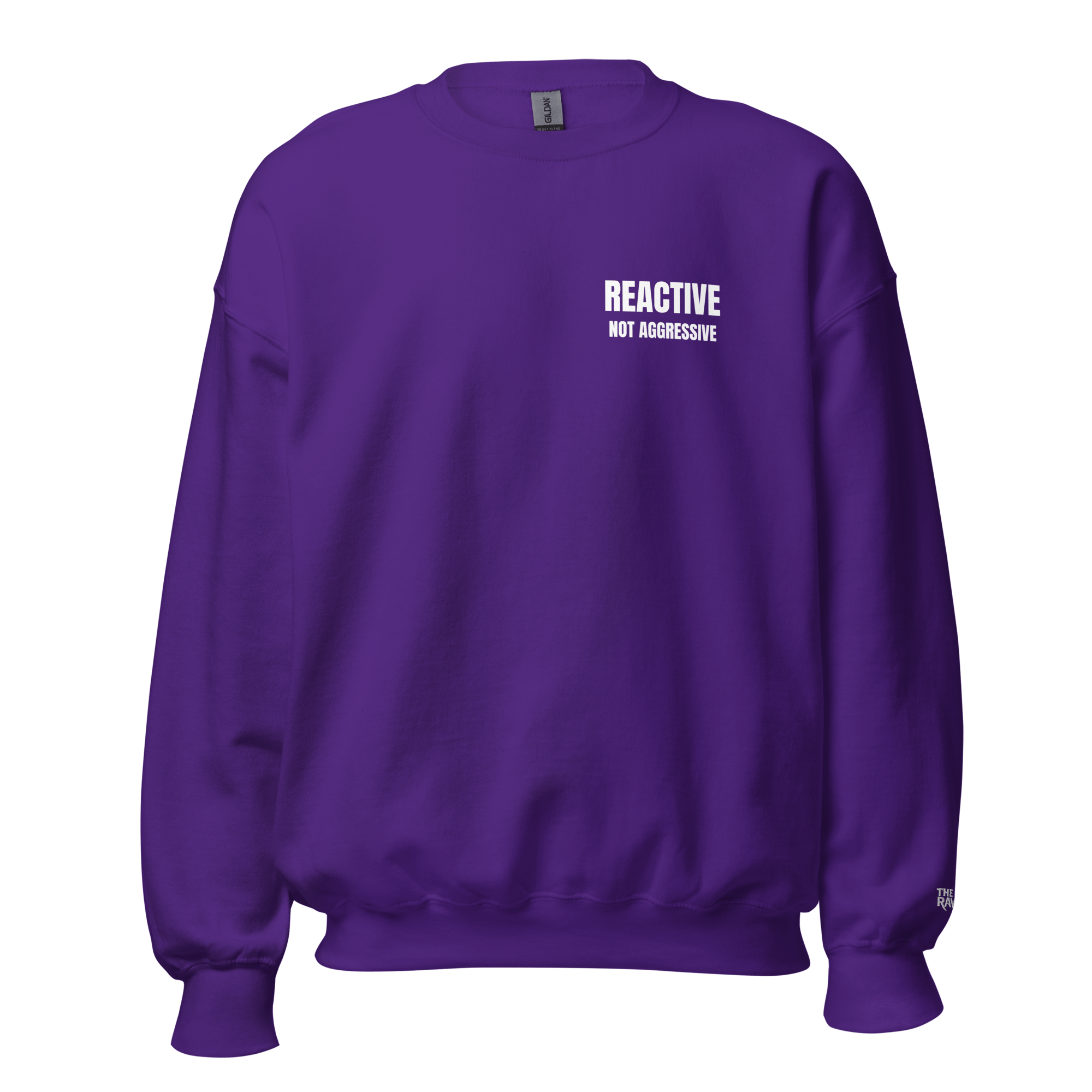 The Raven Unisex Sweater - Reactive dog in training - White print - The Raven Shop