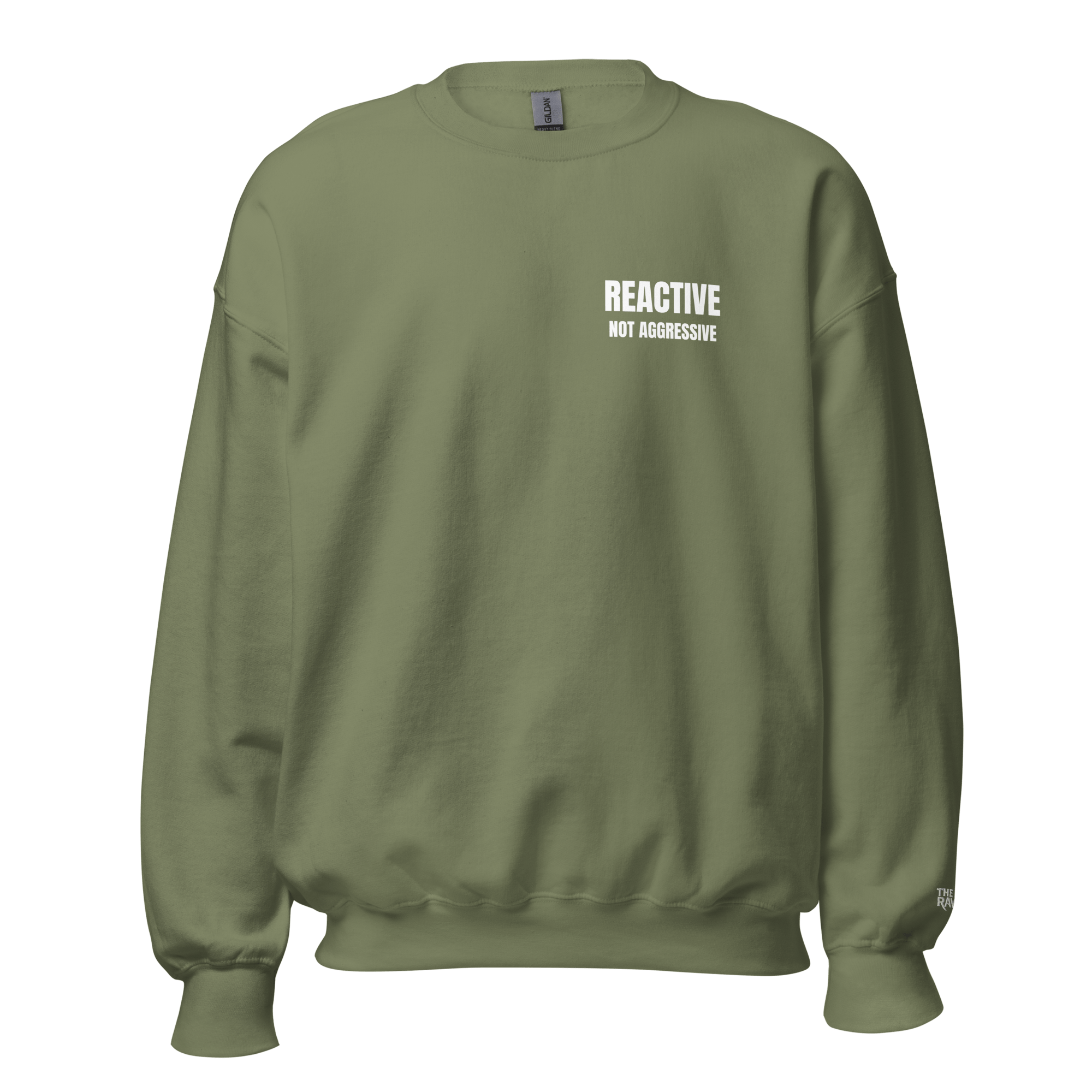 The Raven Unisex Sweater - Reactive dog in training - White print - The Raven Shop