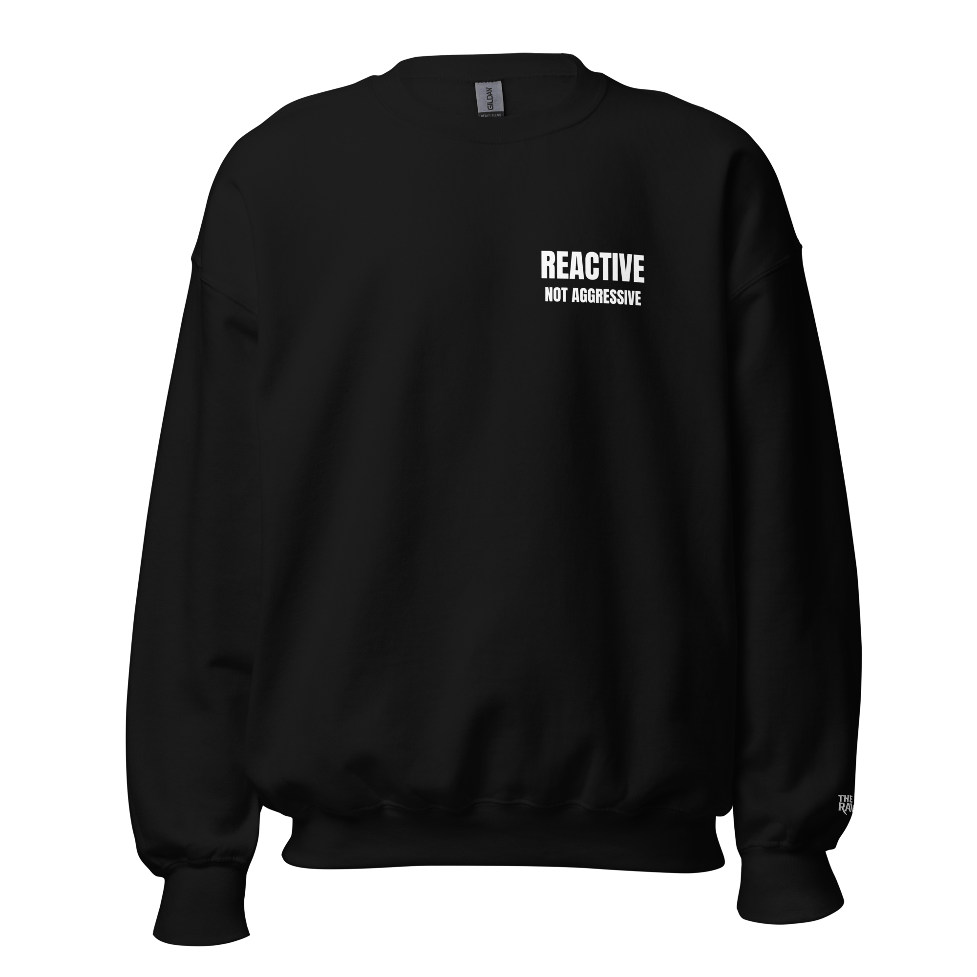 The Raven Unisex Sweater - Reactive dog in training - White print - The Raven Shop