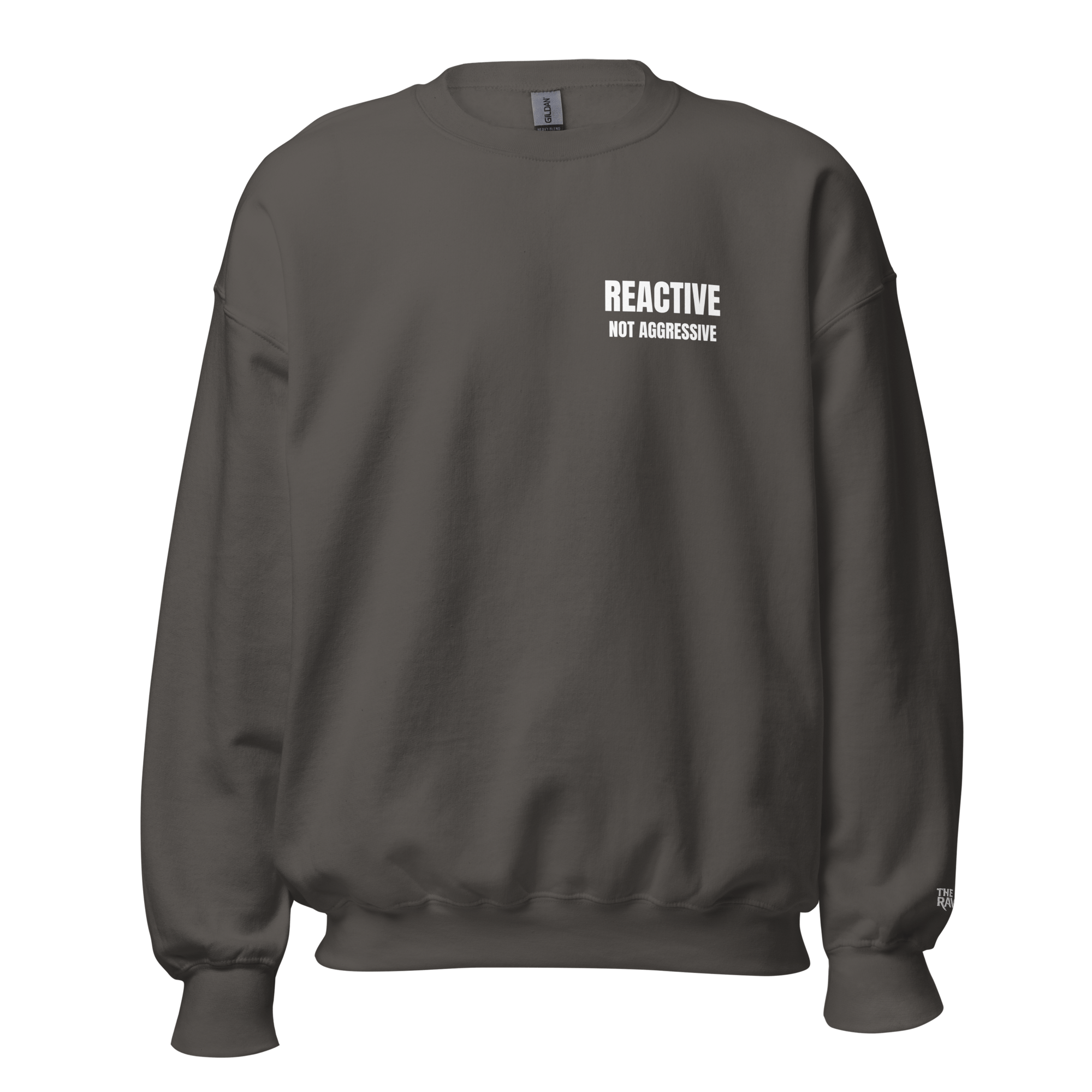 The Raven Unisex Sweater - Reactive dog in training - White print - The Raven Shop