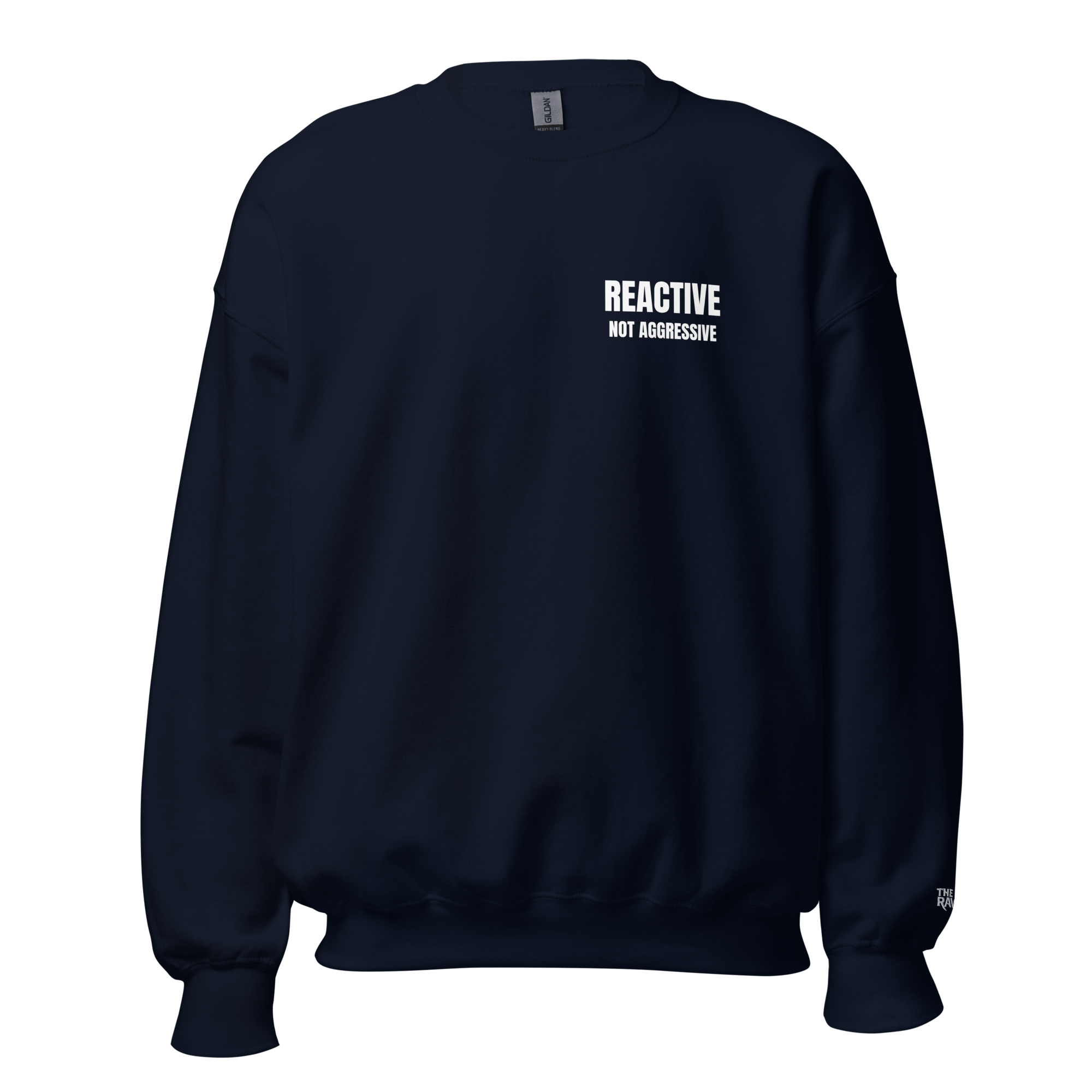 The Raven Unisex Sweater - Reactive dog in training - White print - The Raven Shop