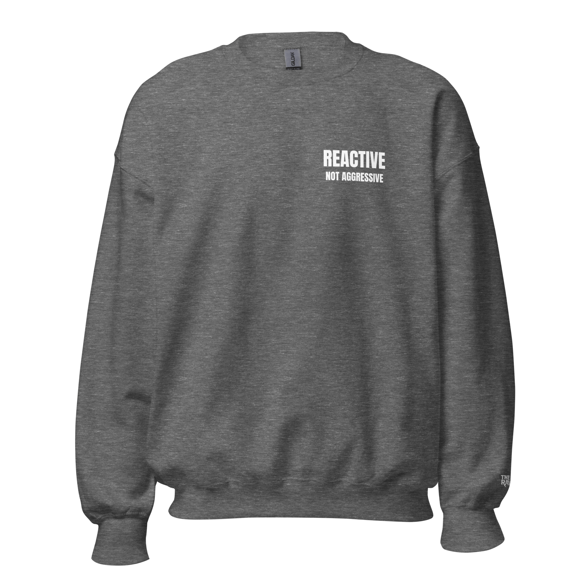 The Raven Unisex Sweater - Reactive dog in training - White print - The Raven Shop