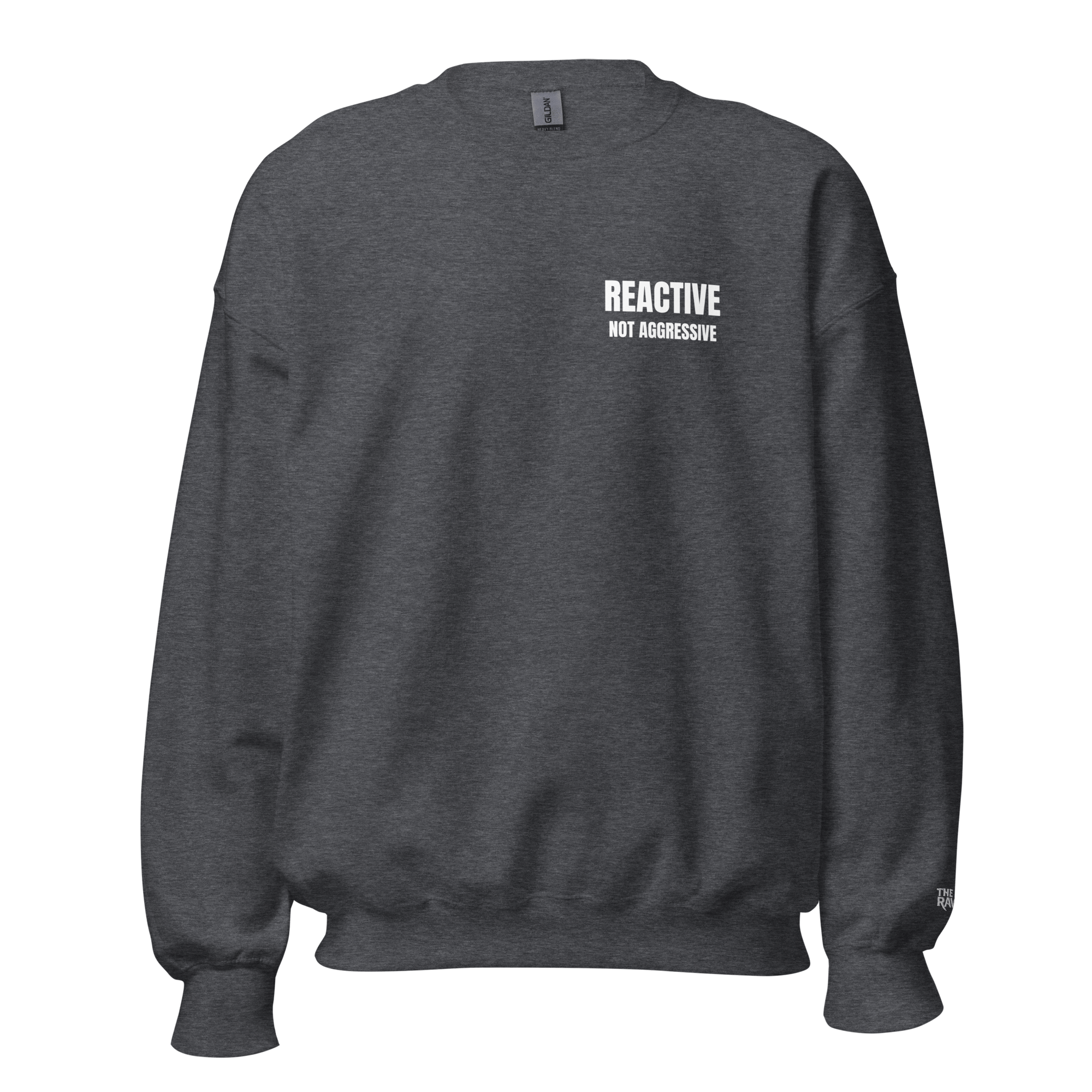 The Raven Unisex Sweater - Reactive dog in training - White print - The Raven Shop