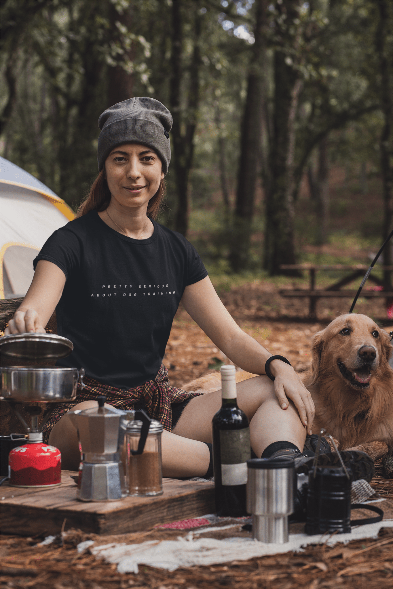 The Raven Unisex T-shirt - Pretty Serious About Dog Training - White print - The Raven Shop