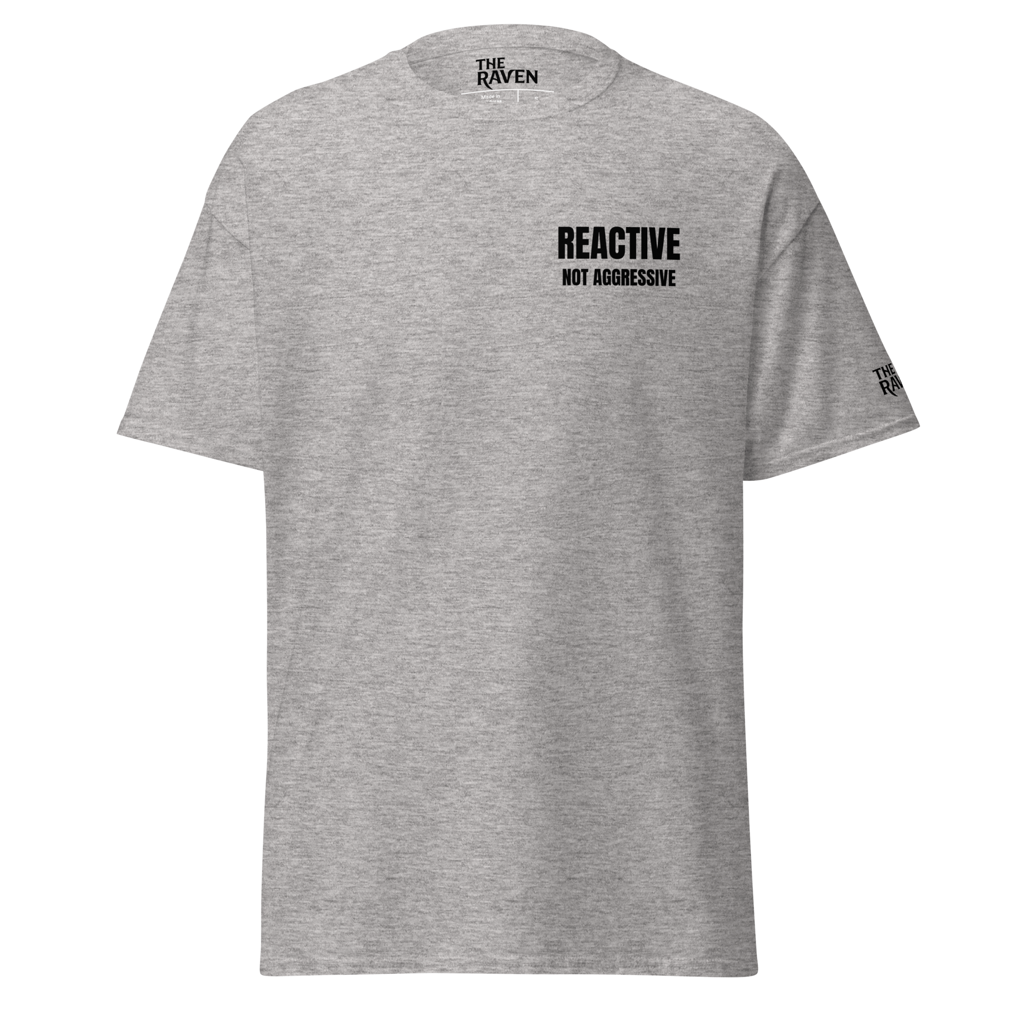 The Raven Unisex T-shirt - Reactive dog in training - black print - The Raven Shop