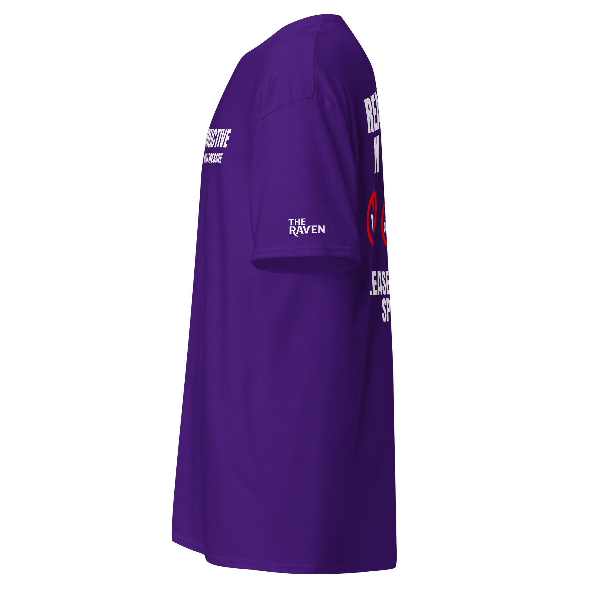 The Raven Unisex T-shirt - Reactive dog in training - white print - The Raven Shop