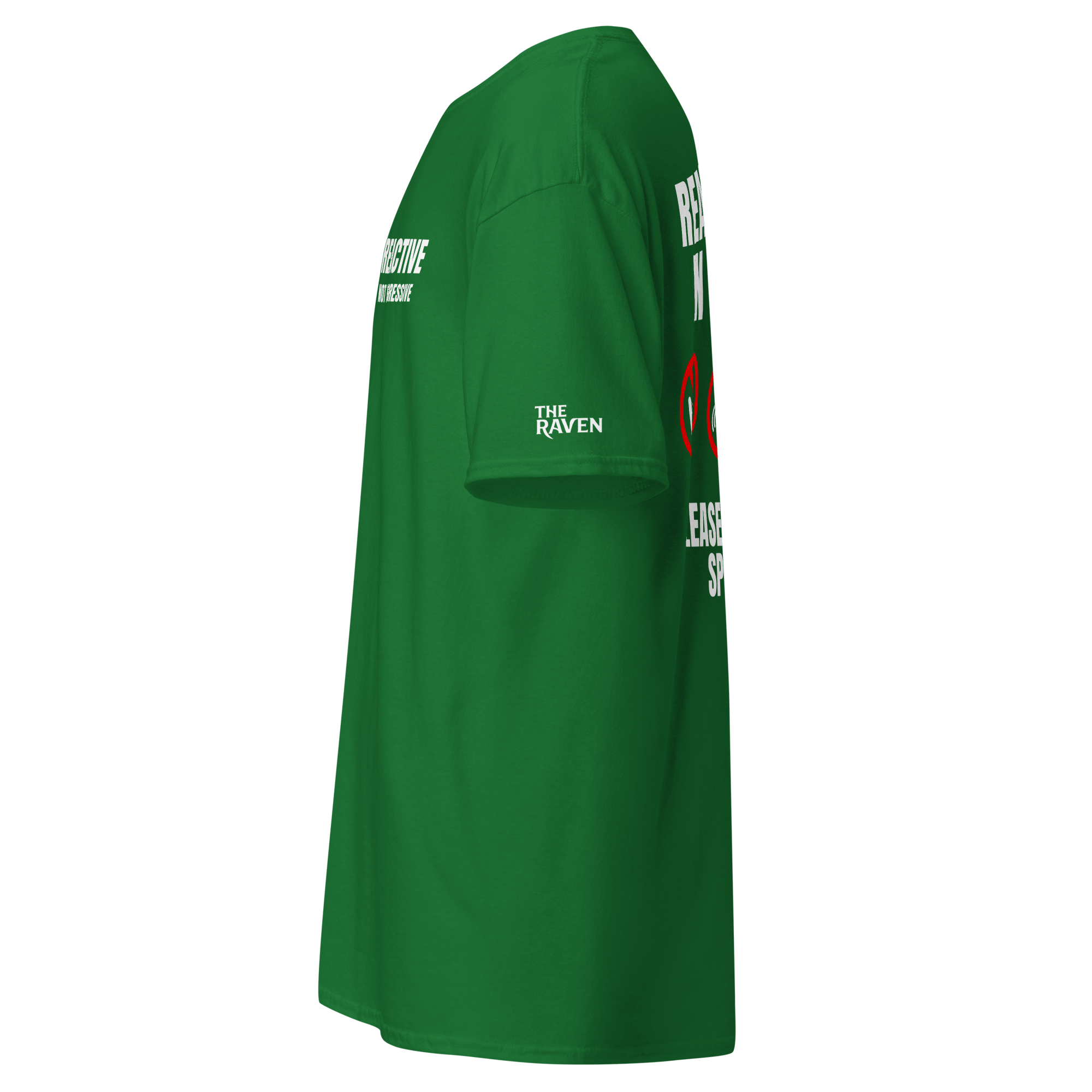 The Raven Unisex T-shirt - Reactive dog in training - white print - The Raven Shop