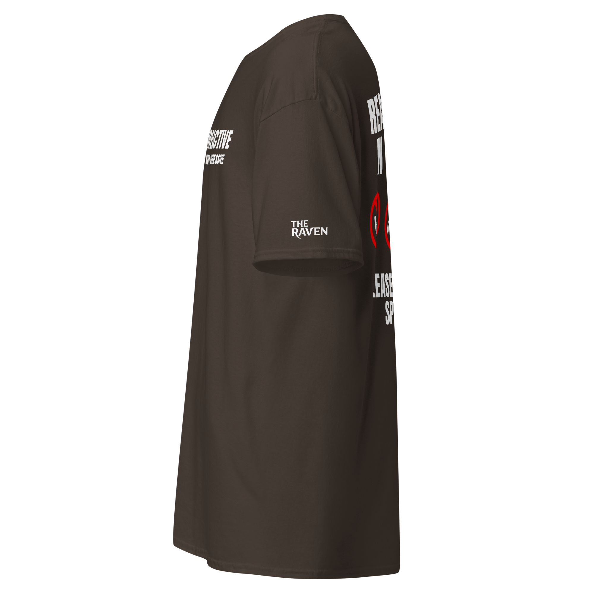 The Raven Unisex T-shirt - Reactive dog in training - white print - The Raven Shop