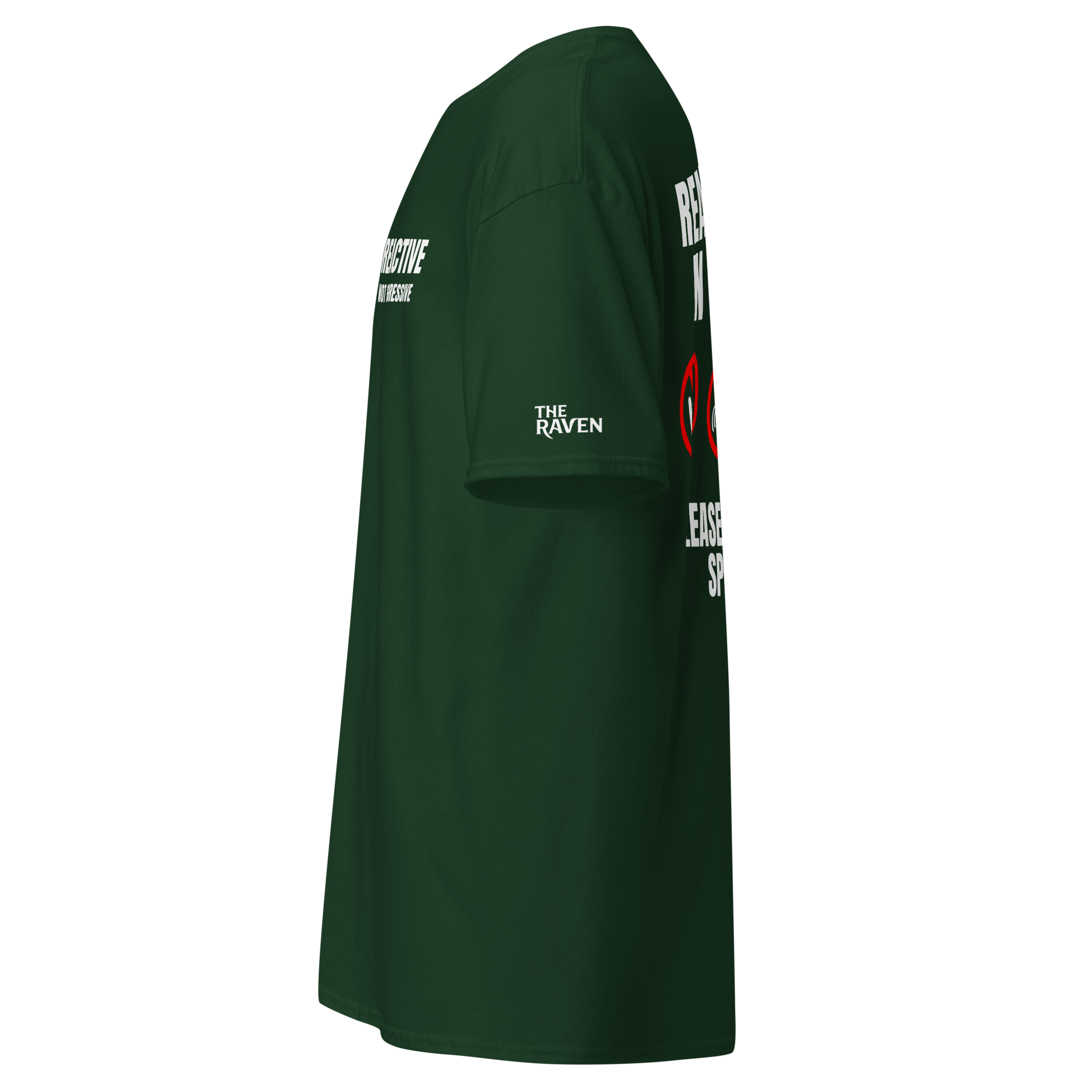 The Raven Unisex T-shirt - Reactive dog in training - white print - The Raven Shop