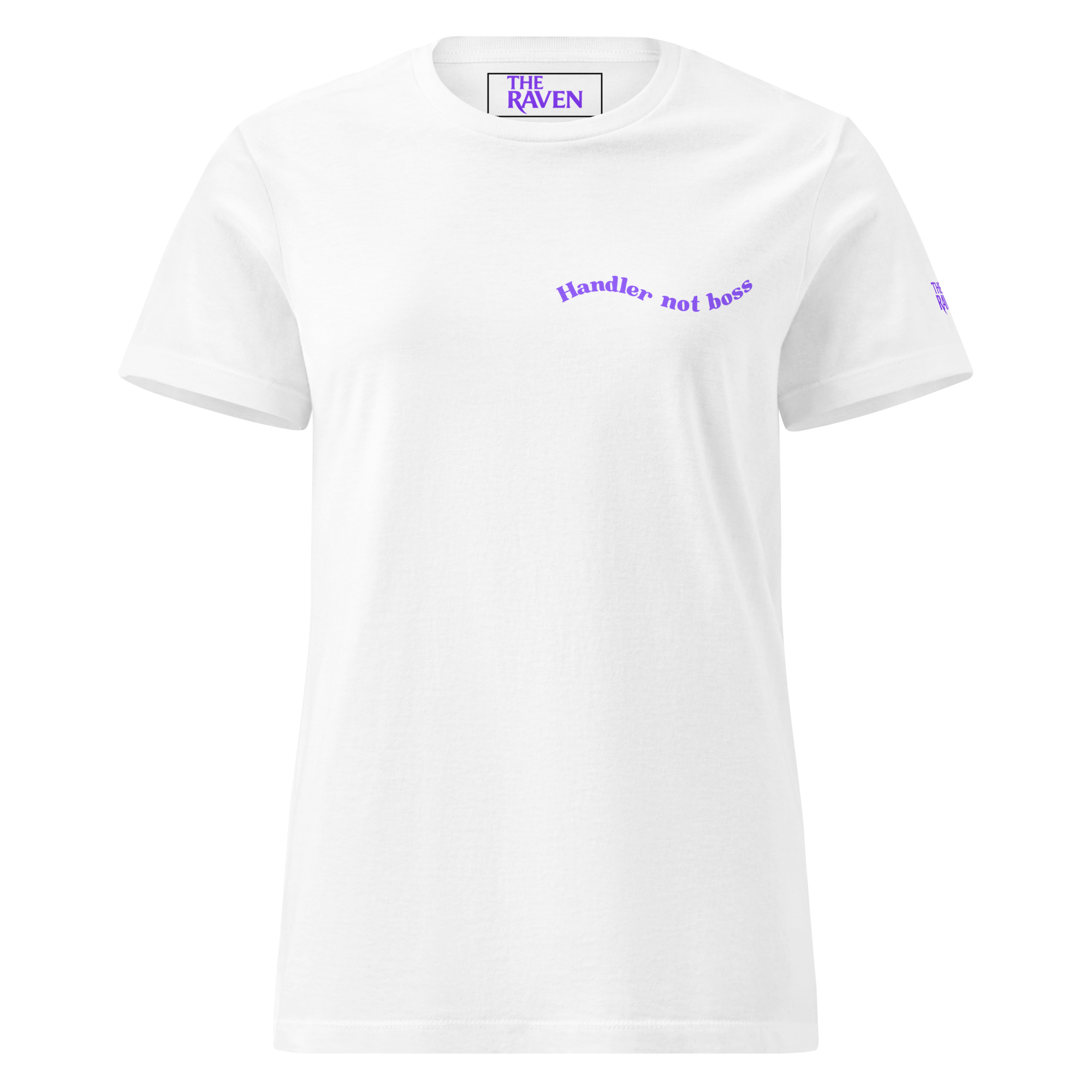The Raven - Handler not boss - Purple print - Womens T-shirt